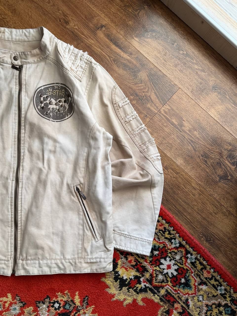 G-Star Vintage 2000s Hedi Slimane Dior Style Archive Cropped Jacket Size US L / EU 52-54 / 3 - 6 Thumbnail