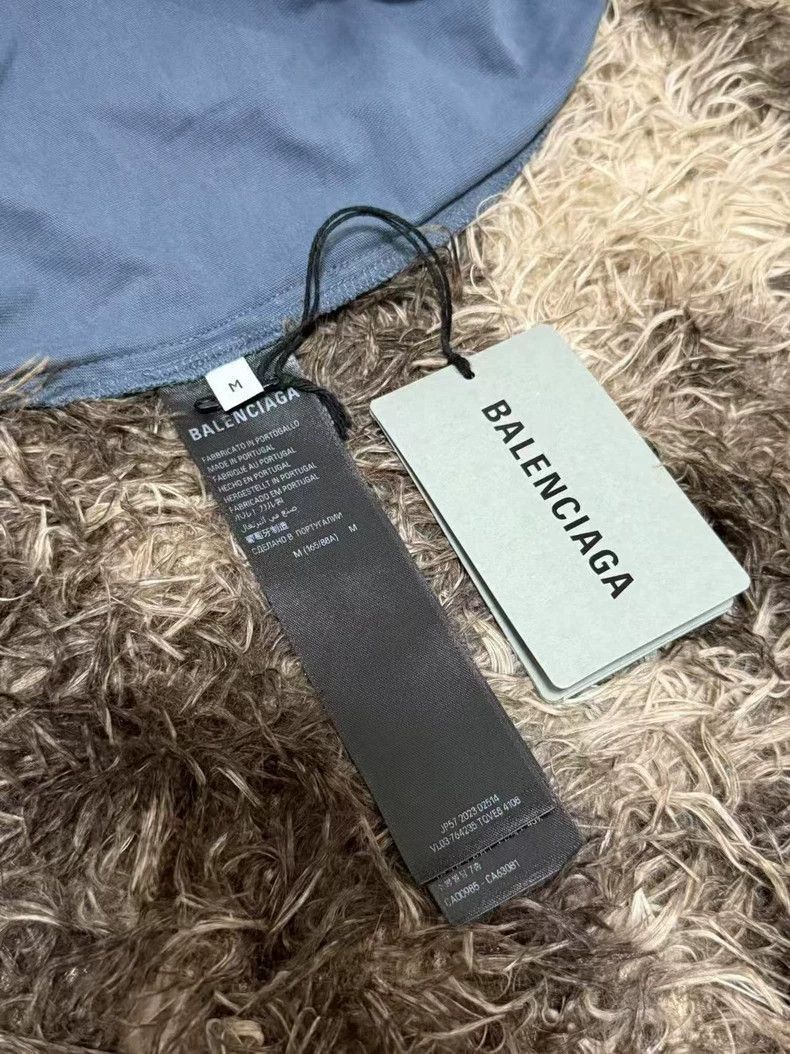 Balenciaga Balenciaga See Now Buy Now Washed Blue T-shirt Size US M / EU 48-50 / 2 - 4 Thumbnail