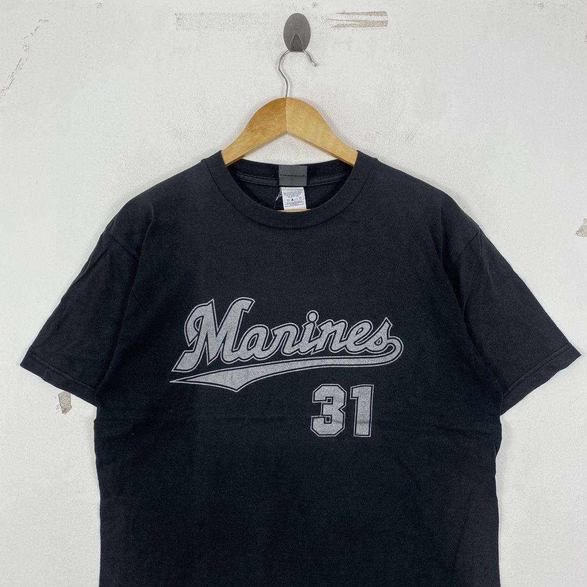 MLB Vintage Chiba Lotte Marines Watanabe Baseball Tee Shirt L Size US L / EU 52-54 / 3 - 3 Thumbnail