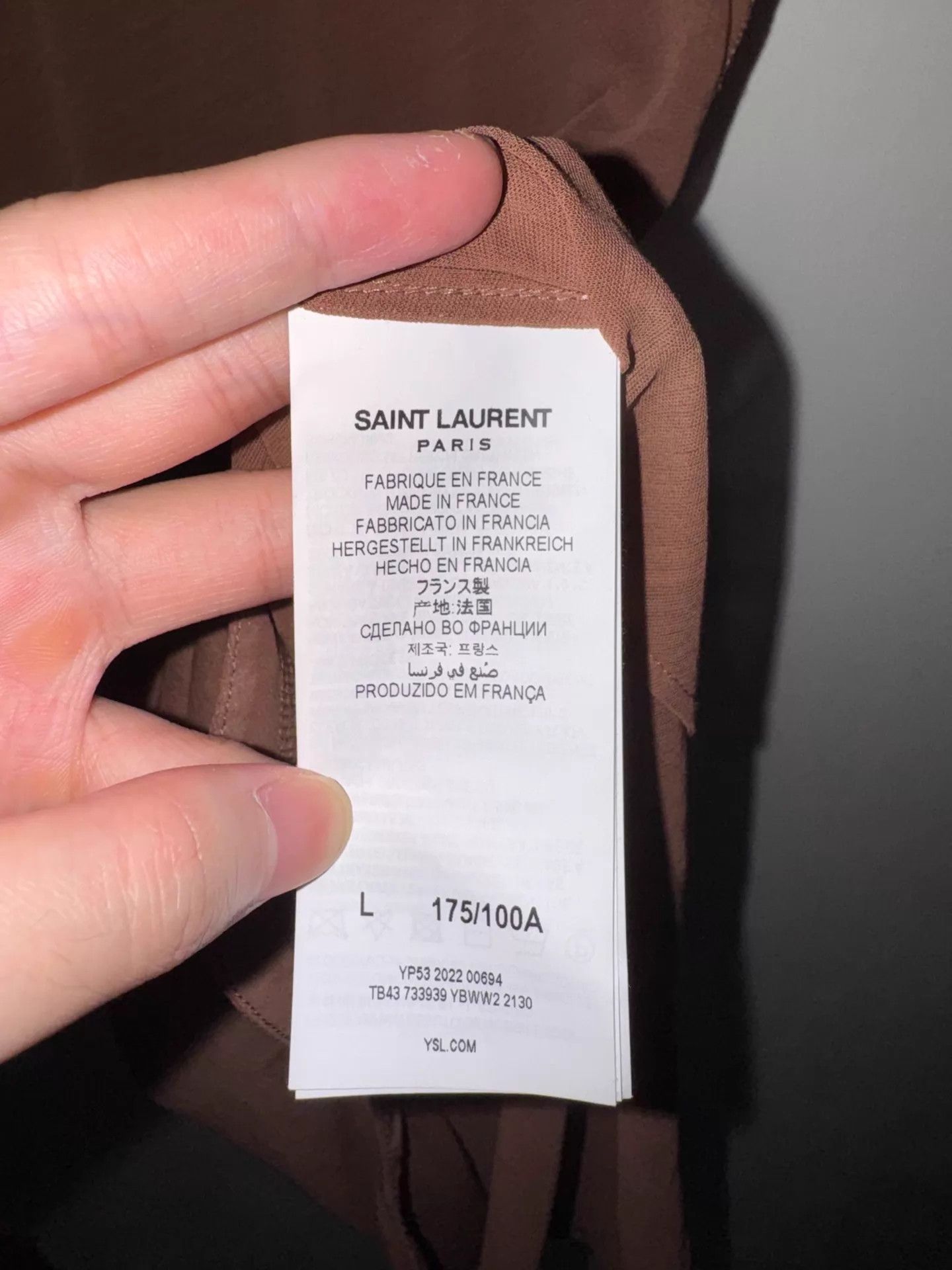 Saint Laurent Paris SLP 23SS Brown Distressed Oversize Vest L Size L / US 10 / IT 46 - 7 Thumbnail