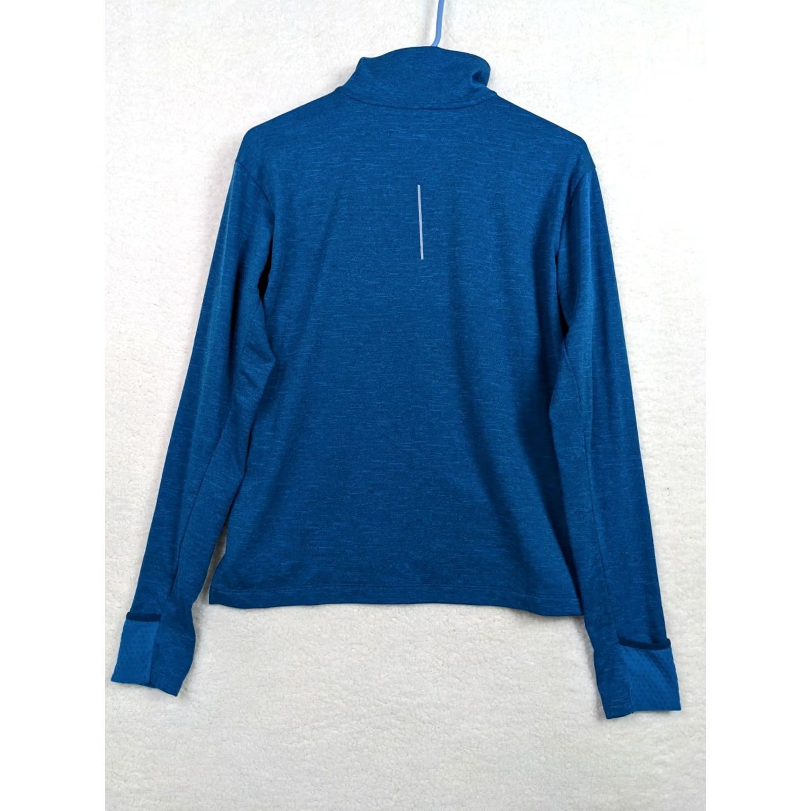 Nike Nike Pro Women’s 1/4 Zip Long Sleeve Pullover Sweatshirt Top M Blue Size M / US 6-8 / IT 42-44 - 2 Thumbnail
