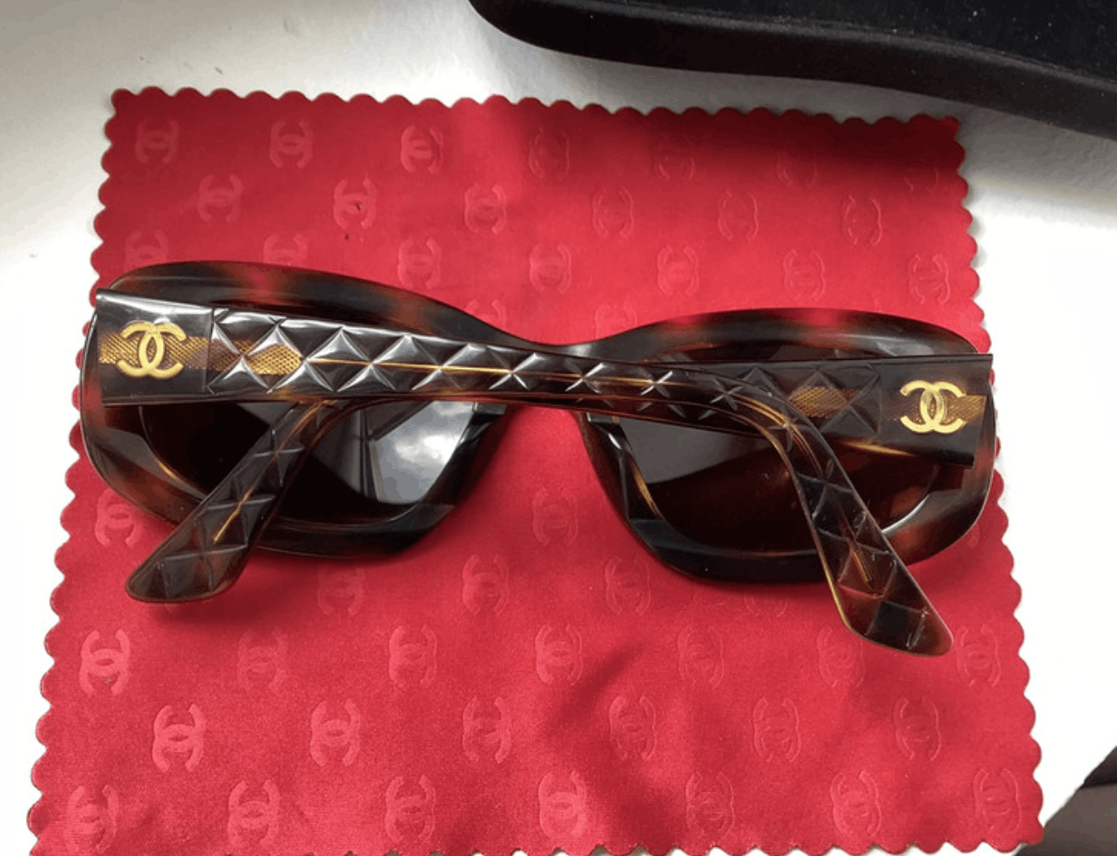 Chanel Chanel Sunglasses 5009 CC Rhinestone 4017 Rimless Vintage Size ONE SIZE - 5 Thumbnail