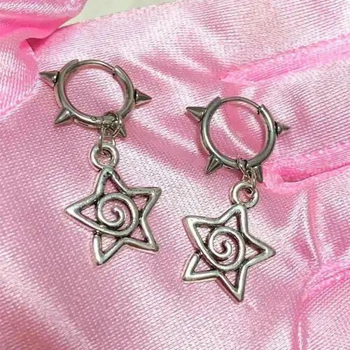 Designer Cute Star Swirl Earring Size ONE SIZE - 4 Thumbnail