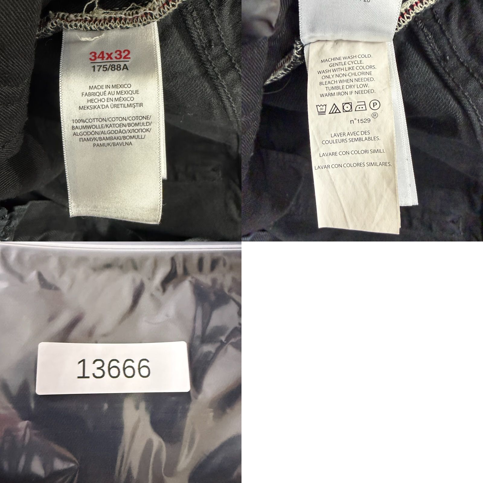 Polo Ralph Lauren Polo Ralph Lauren Jeans Mens Size 34x32 Black Denim Straight Leg 100% Cotton Size US S / EU 44-46 / 1 - 9 Thumbnail
