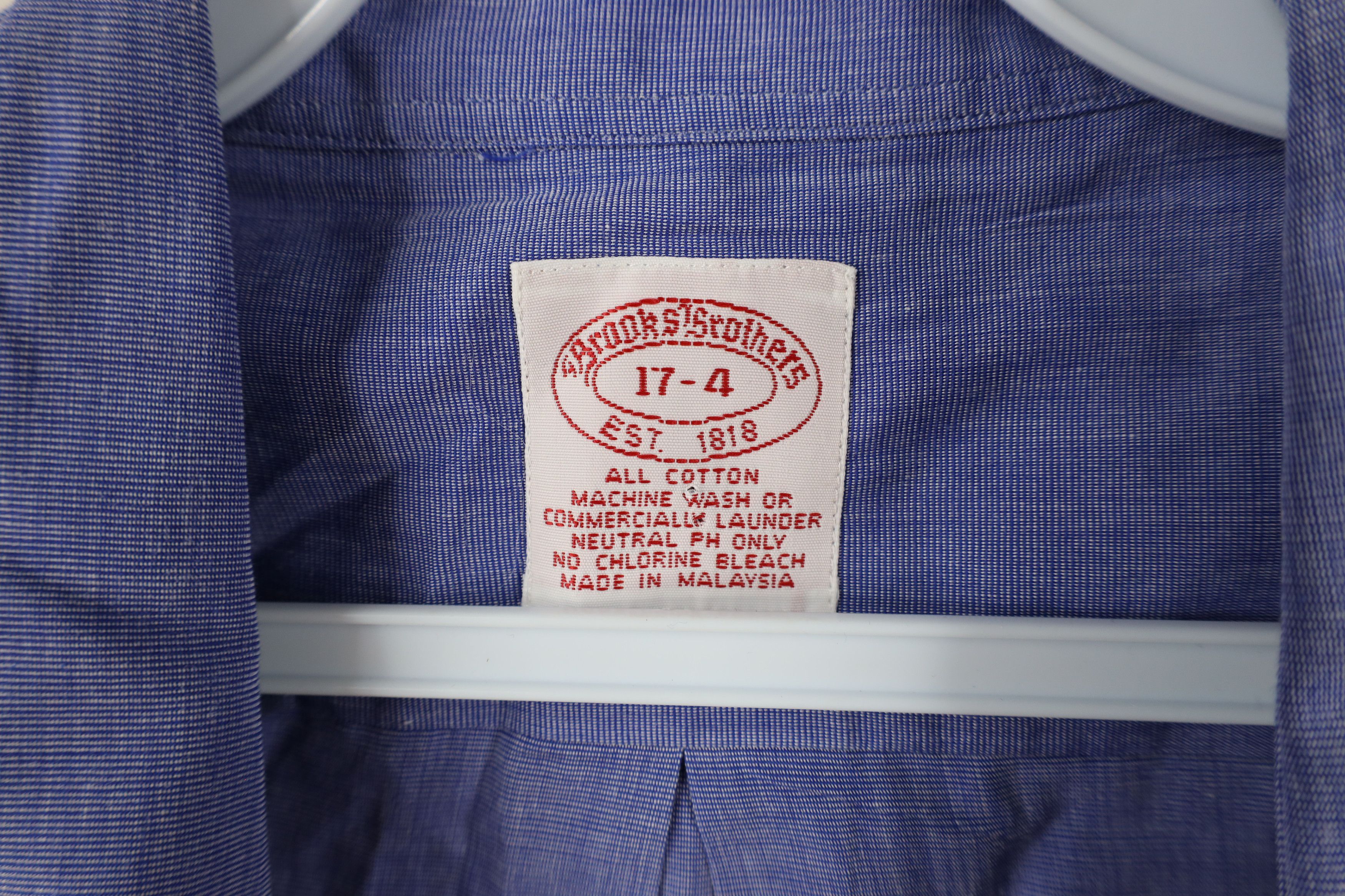 Brooks Brothers × Vintage Vintage 90s Brooks Brothers Cotton Button Down Shirt Size US L / EU 52-54 / 3 - 7 Thumbnail