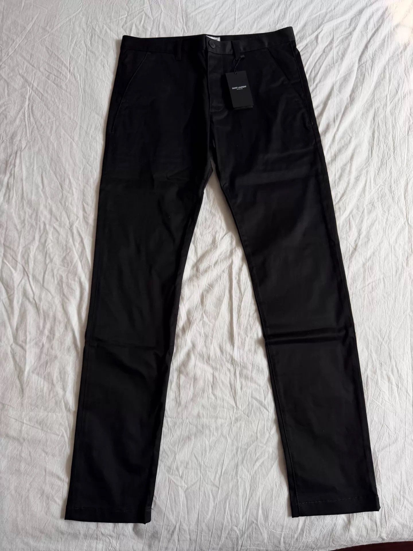 Saint Laurent Paris Black Casual Straight-Leg Pants Size US 32 / EU 48 - 1 Thumbnail