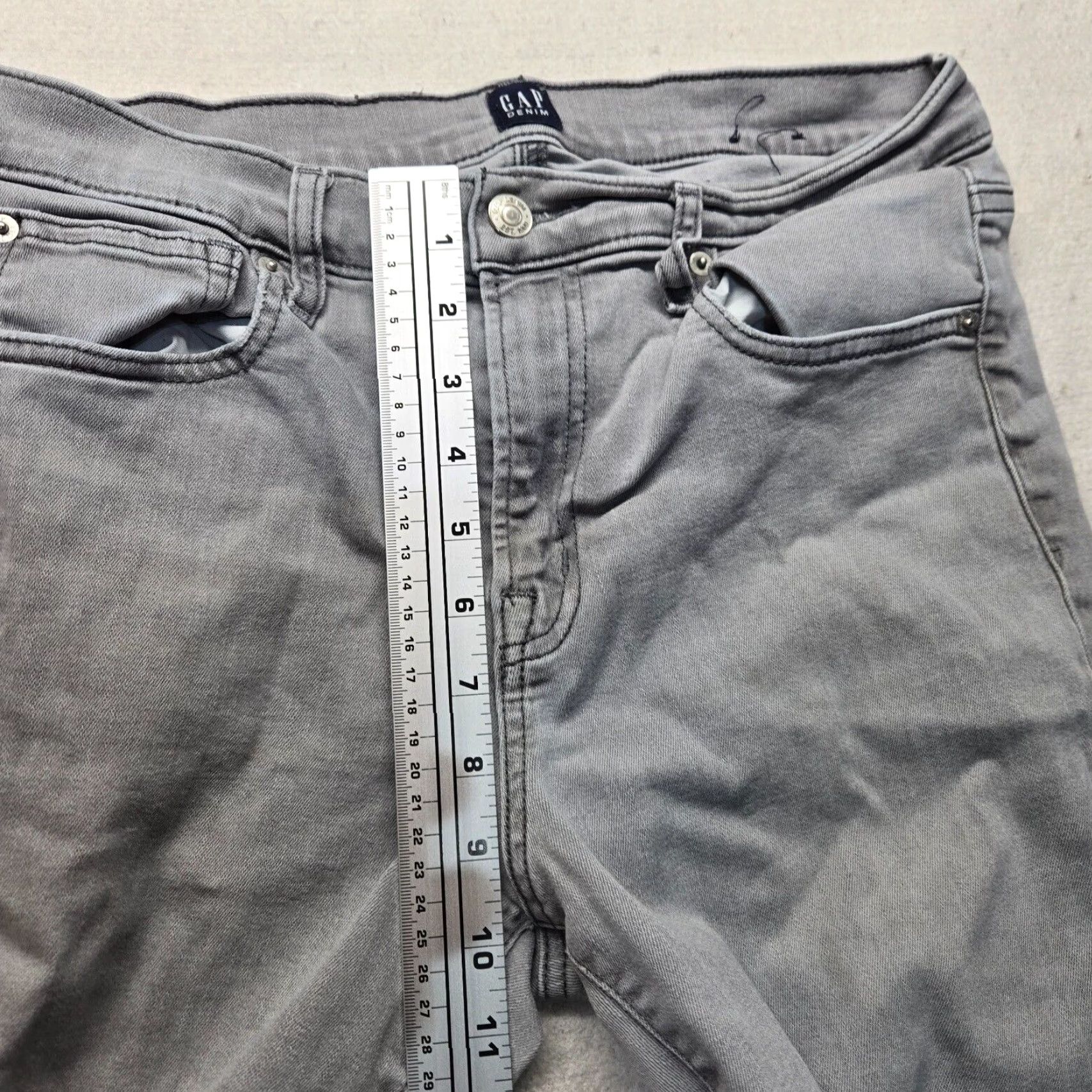 Gap Gap Slim Fit Straight Gray Denim Jeans Pants Women's Size 12 Size 34" / US 12 / IT 48 - 5 Thumbnail