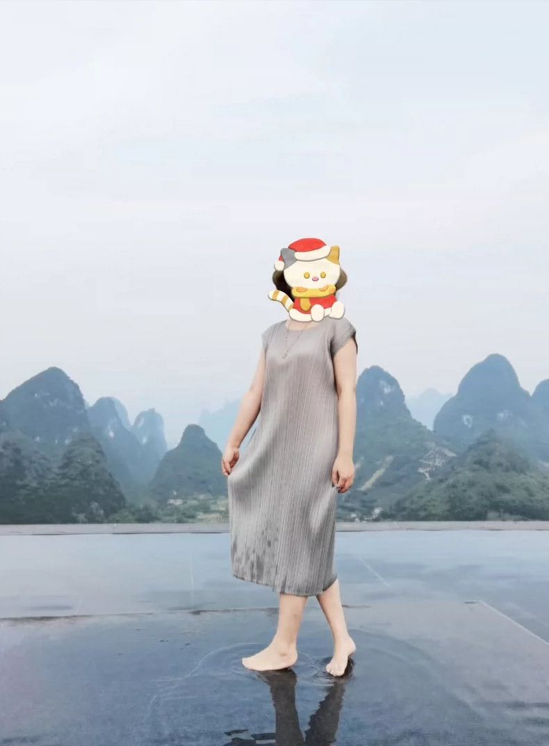 Issey Miyake Issey Miyake Grey dress Size L / US 10 / IT 46 - 2 Thumbnail