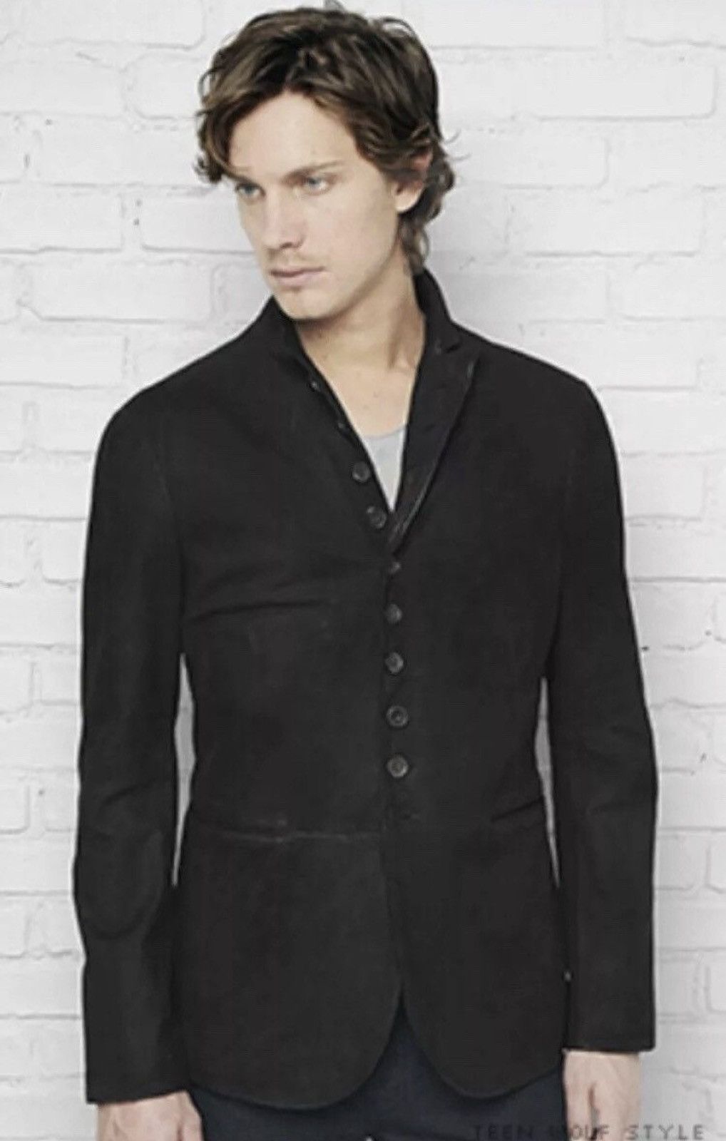 John Varvatos Suede Multibutton jacket EU 48 USA 38 Size US M / EU 48-50 / 2 - 3 Thumbnail