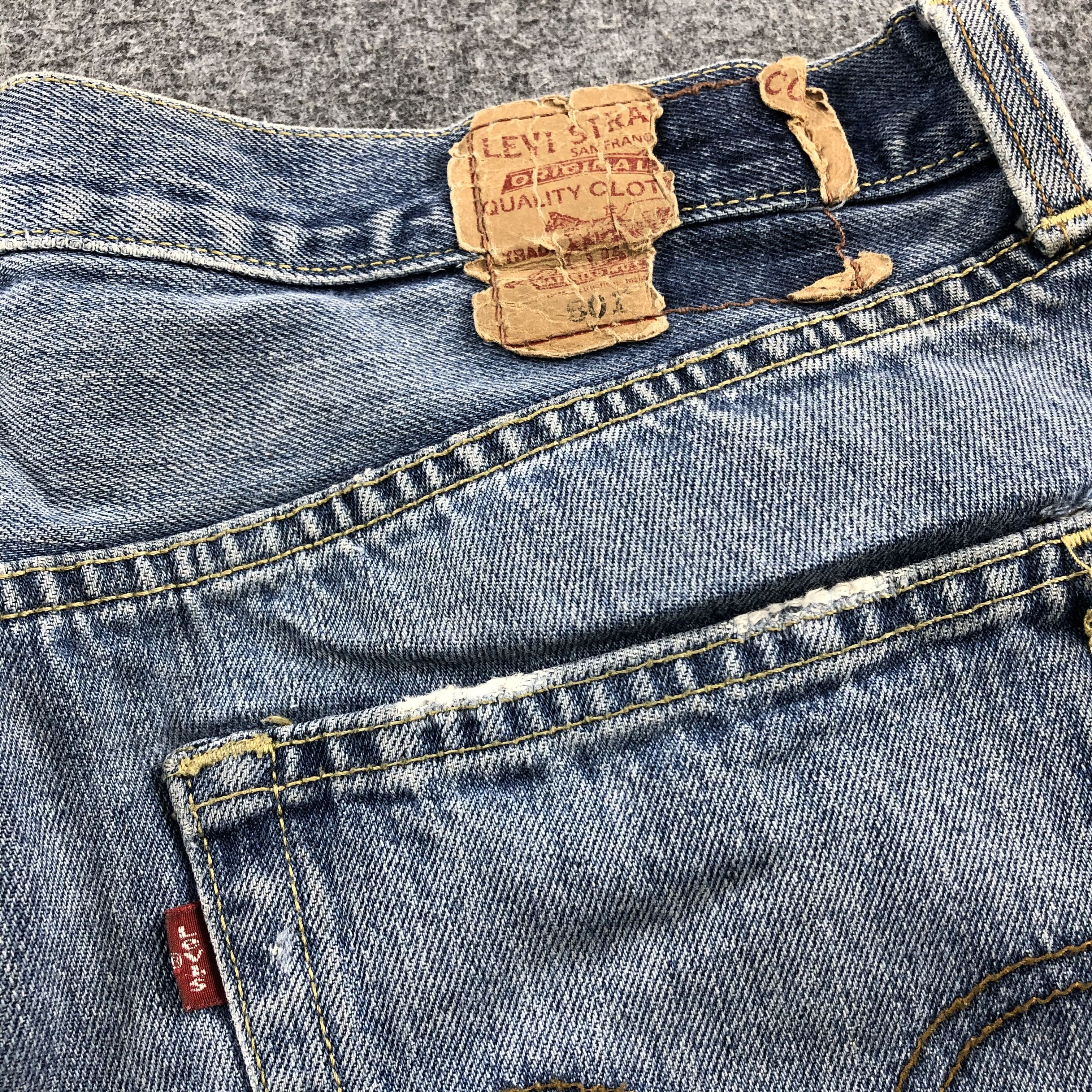 Levi's Vintage Distress Levis 501 Jeans-JM1102 Size US 36 / EU 52 - 5 Thumbnail