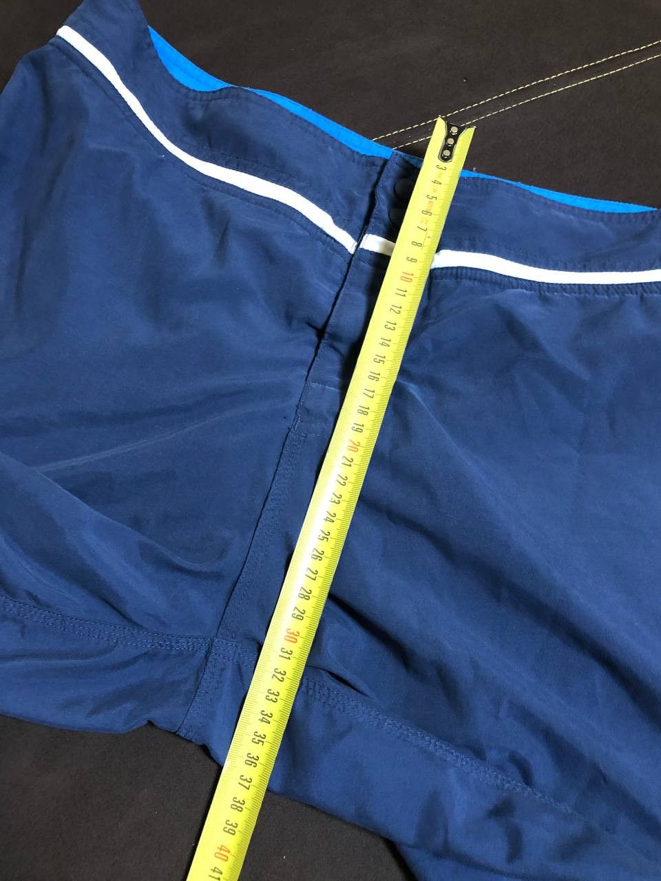 Nike NIKE Y2K Swim Trunks Navy Blue Spell Out Logo Board Shorts Size US 32 / EU 48 - 9 Thumbnail