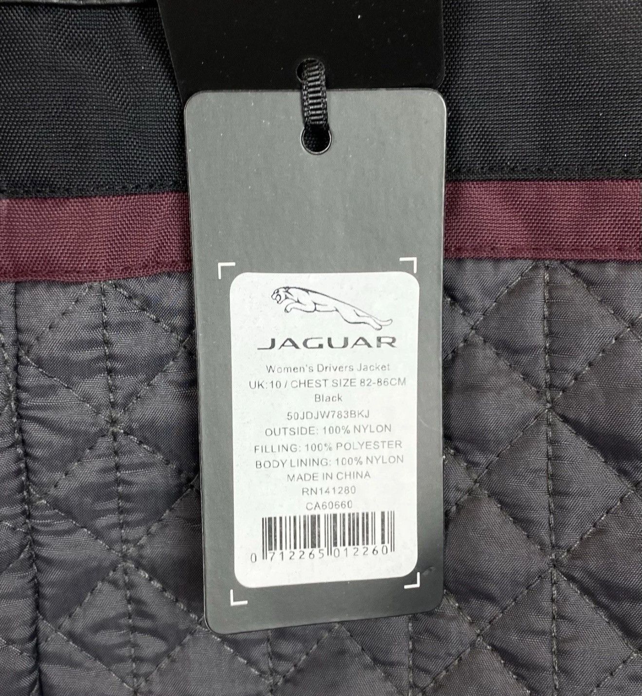 Other Jaguar Women's Drivers Jacket Black Full Zip Top Moto Racing Size M / US 6-8 / IT 42-44 - 9 Thumbnail
