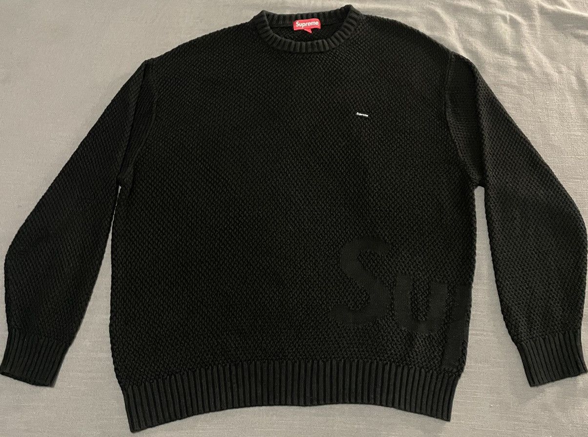 Supreme Supreme Textured Small Box Sweater - XL | Grailed