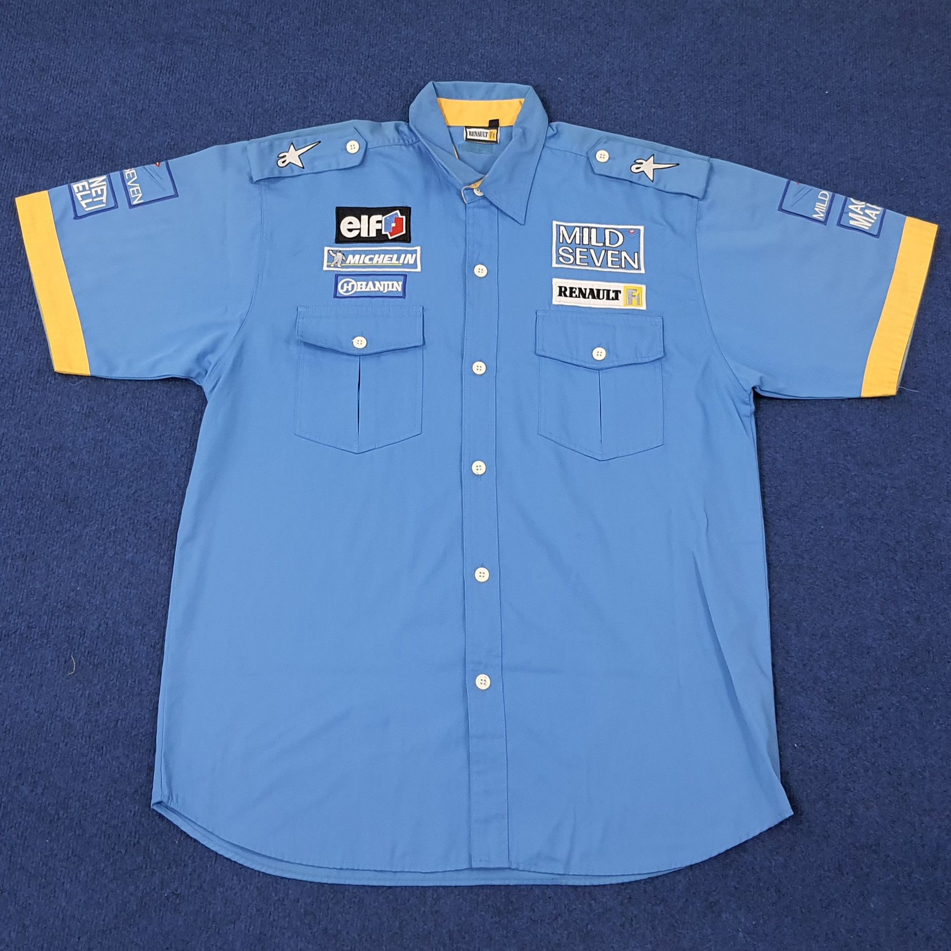 Other Vintage Mild Seven F1 Magneti Marelli Work Shirt C239N75 Size US XL / EU 56 / 4 - 1 Thumbnail