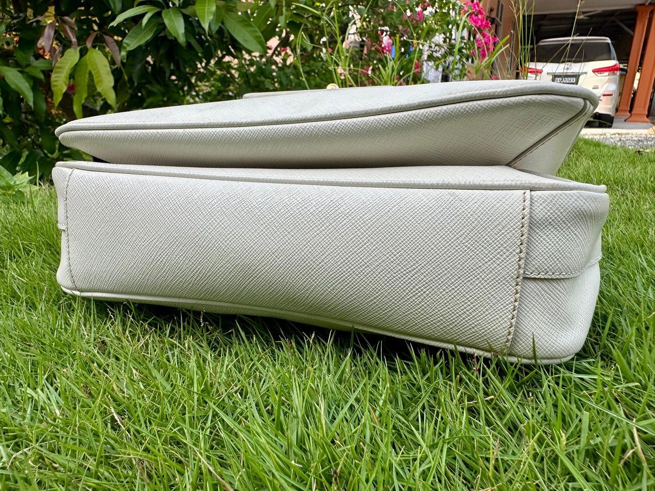 Prada Authentic Prada Saffiano Leather Crossbody Satchel Size ONE SIZE - 4 Thumbnail