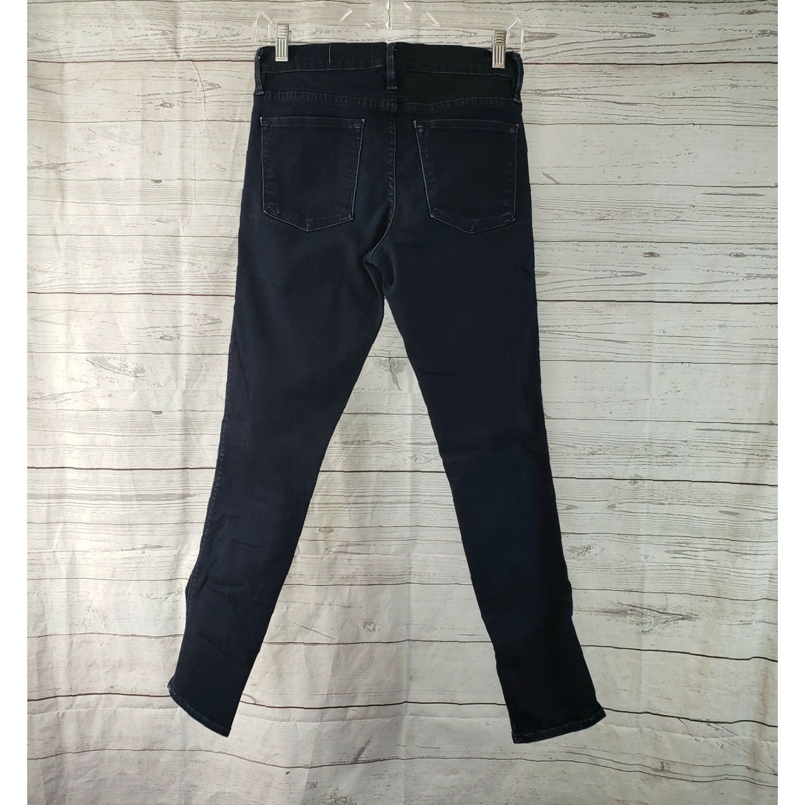 Vintage Frame Womens Le High Skinny Jeans Sz 26 Blue Dark Wash Mid Rise Cotton Blend Jeans Womens Size 26 Skinny Jeans Size 26" / US 2 / IT 38 - 3 Thumbnail