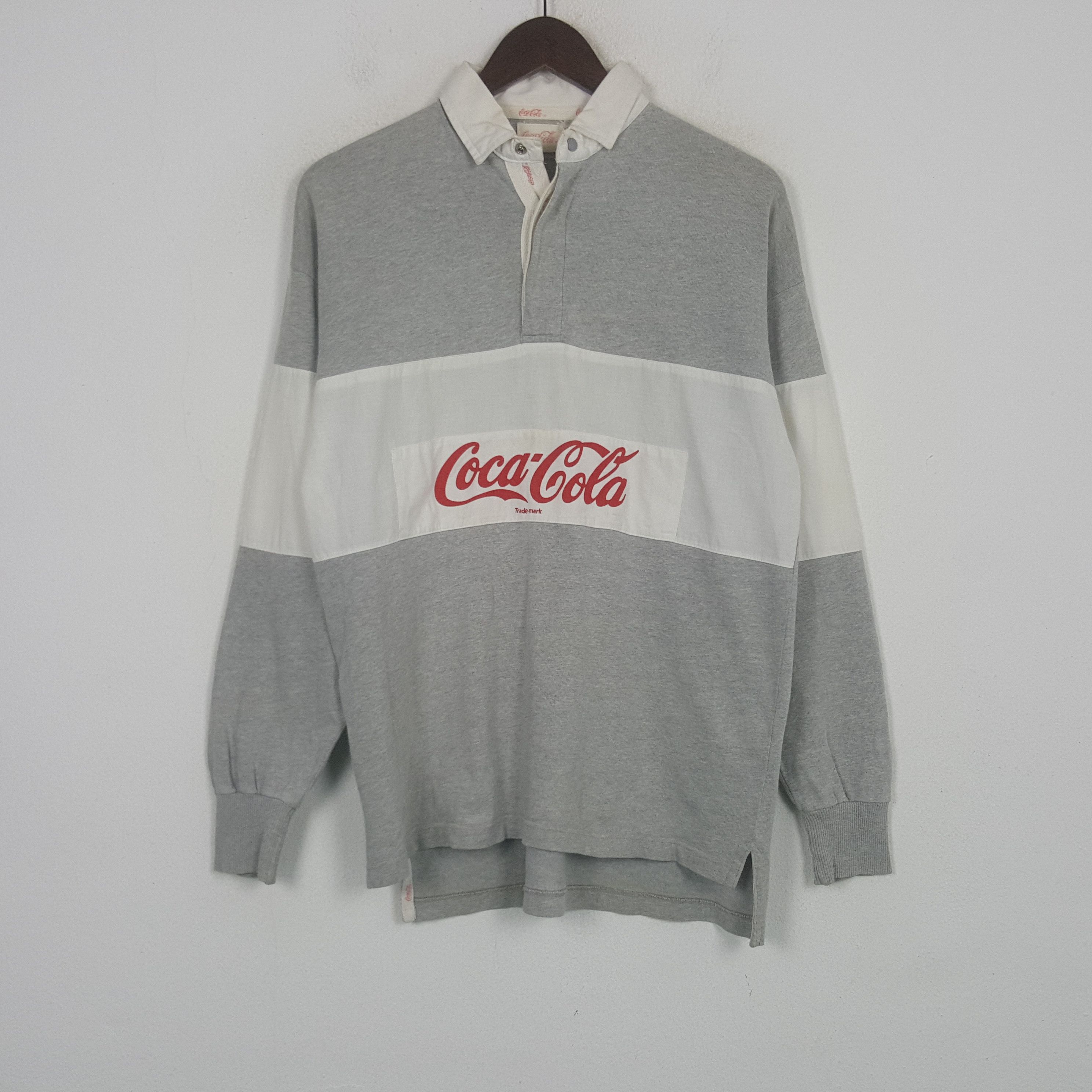 Coca Cola Vintage Coca Cola Trade Mark Rugby Polos Shirt Size US L / EU 52-54 / 3 - 1 Thumbnail