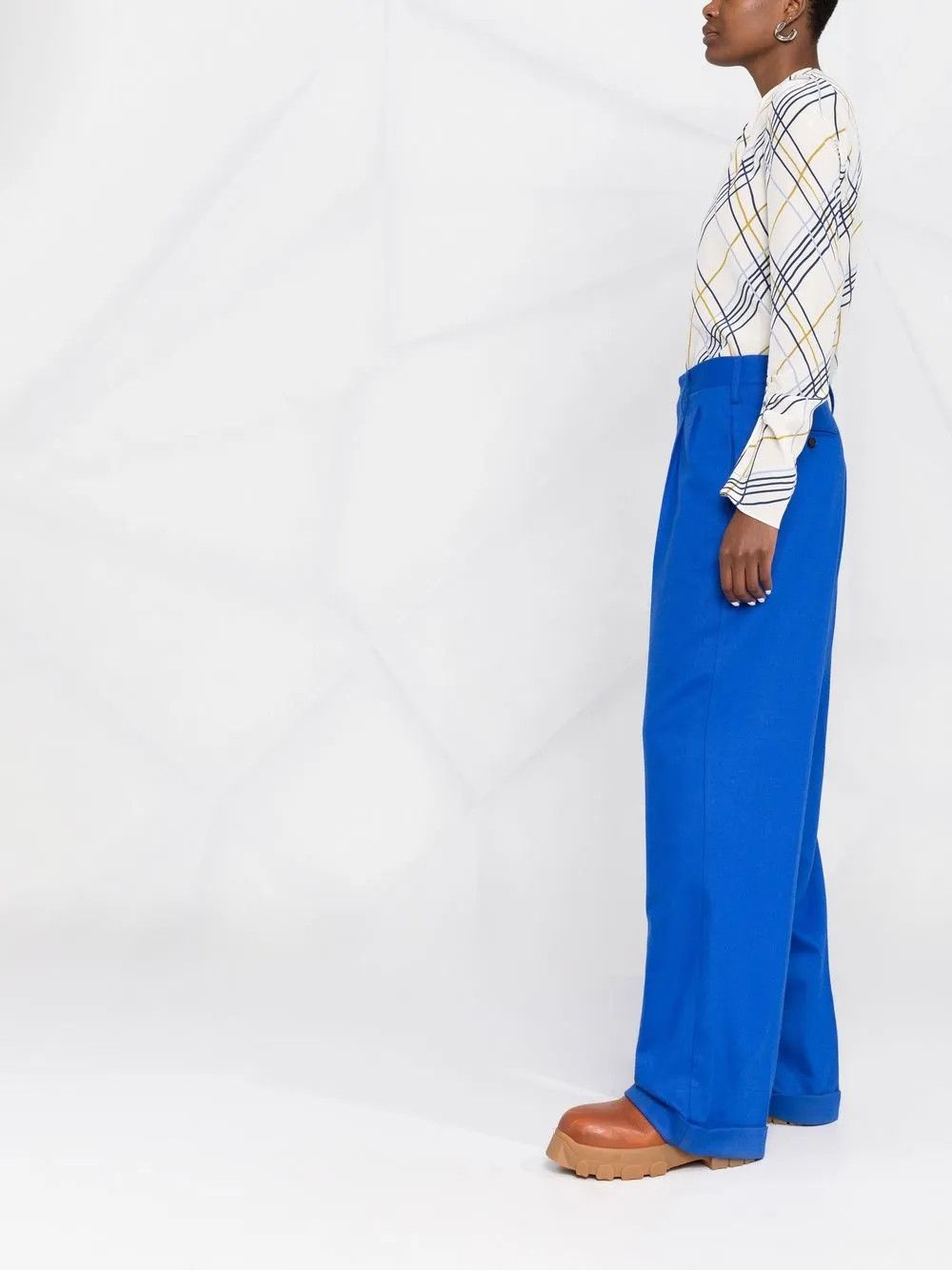 Marni o1y1125 Casual Pant in Bright Blue Size 26" / US 2 / IT 38 - 3 Thumbnail