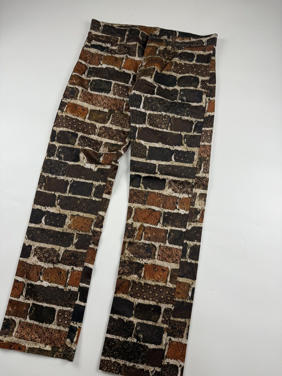 Jean Paul Gaultier Jean Paul Gaultier F/W’12 Brick Print Pants Size US 32 / EU 48 - 6 Thumbnail