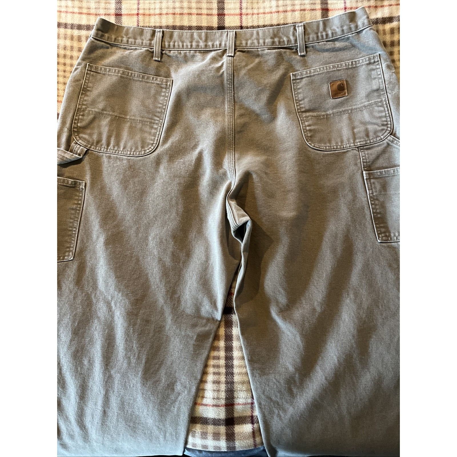 Carhartt Carhartt Men’s Pants 42x32 Gray Dungaree Fit Duck Canvas Size US 42 / EU 58 - 10 Thumbnail