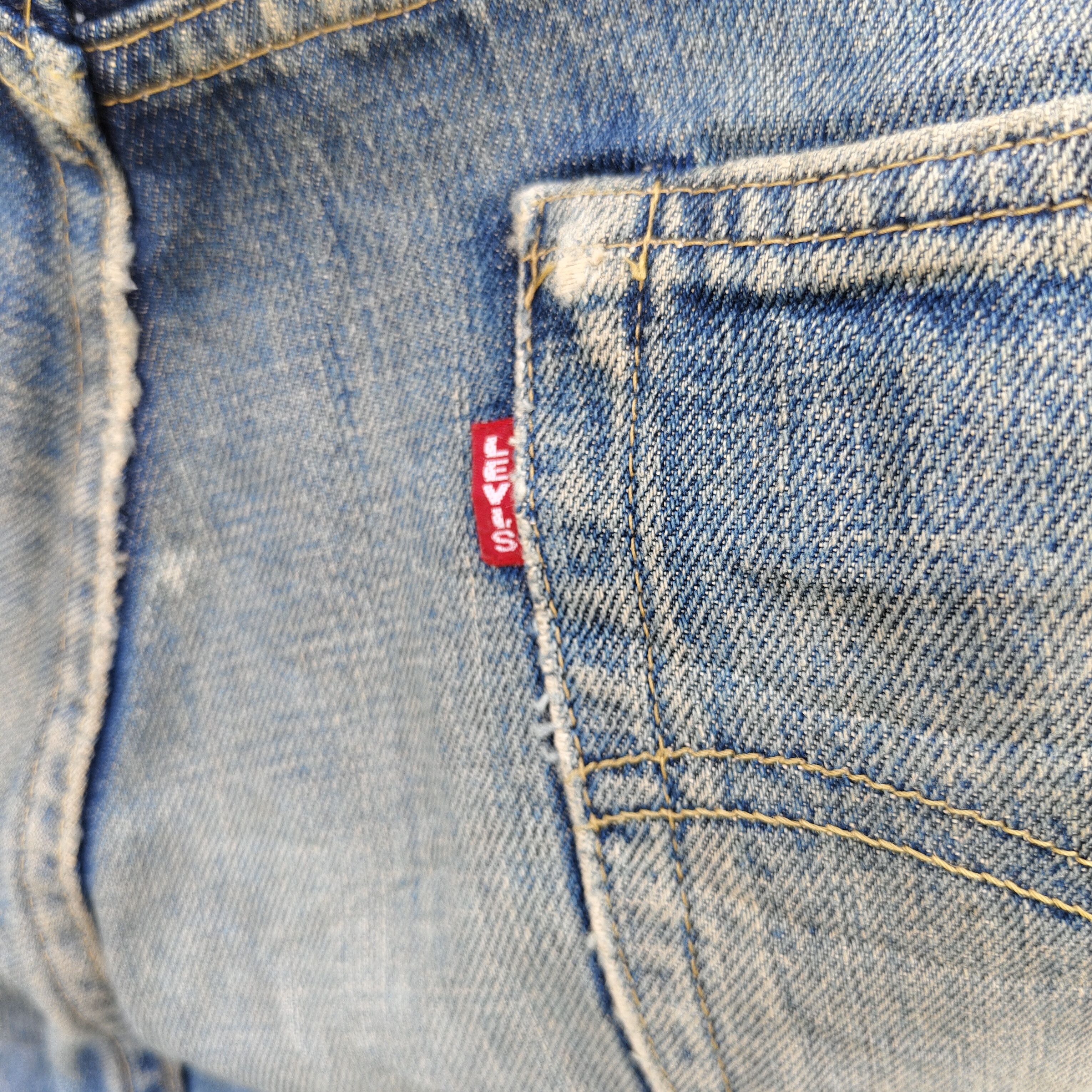 Levi's Vintage Levi's 702 Big E Short Cutoff Selvedge Jean Size US 35 - 10 Thumbnail