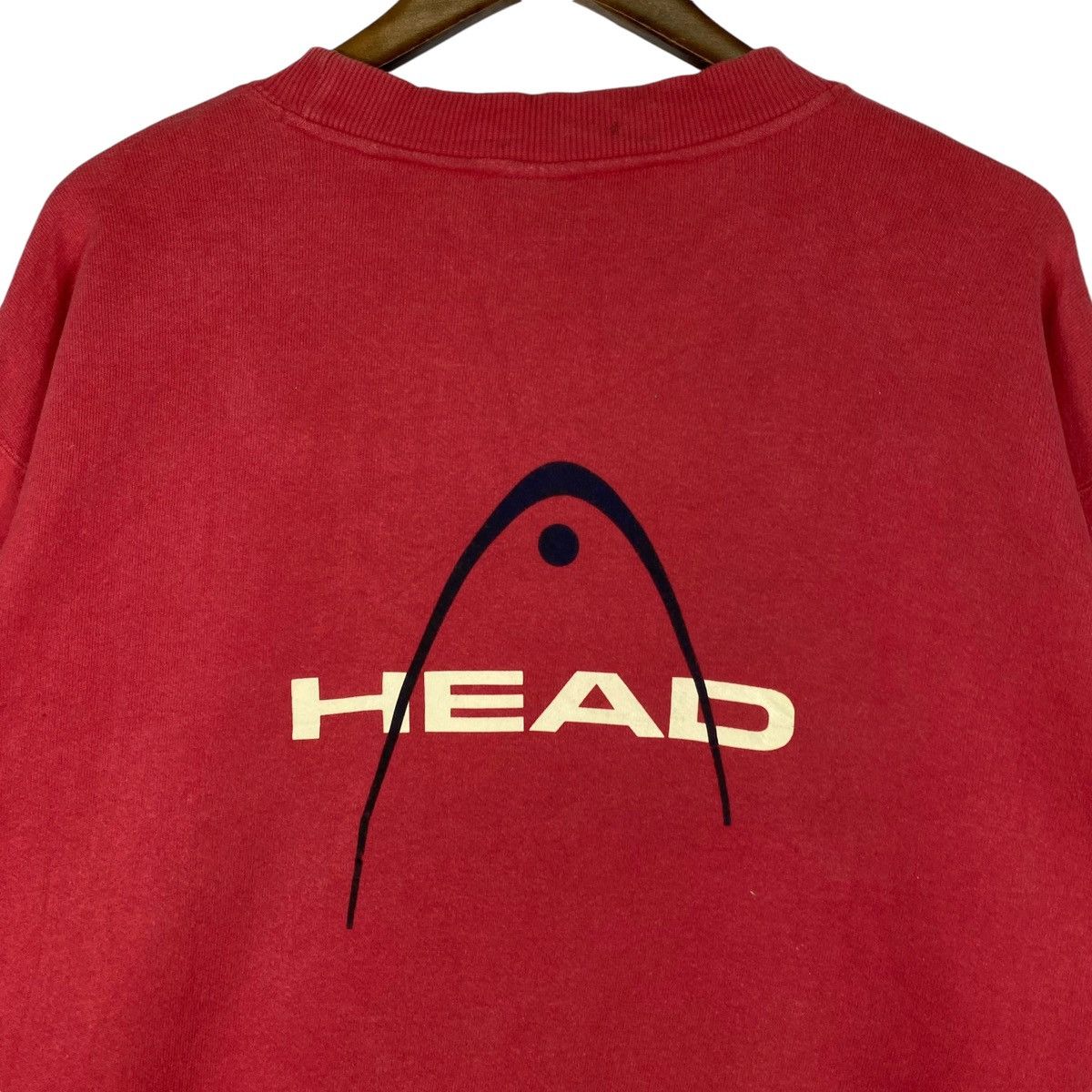 Vintage Vintage HEAD Crewneck Sweatshirt Red Pullover Jumper Size XL Size US XL / EU 56 / 4 - 8 Thumbnail
