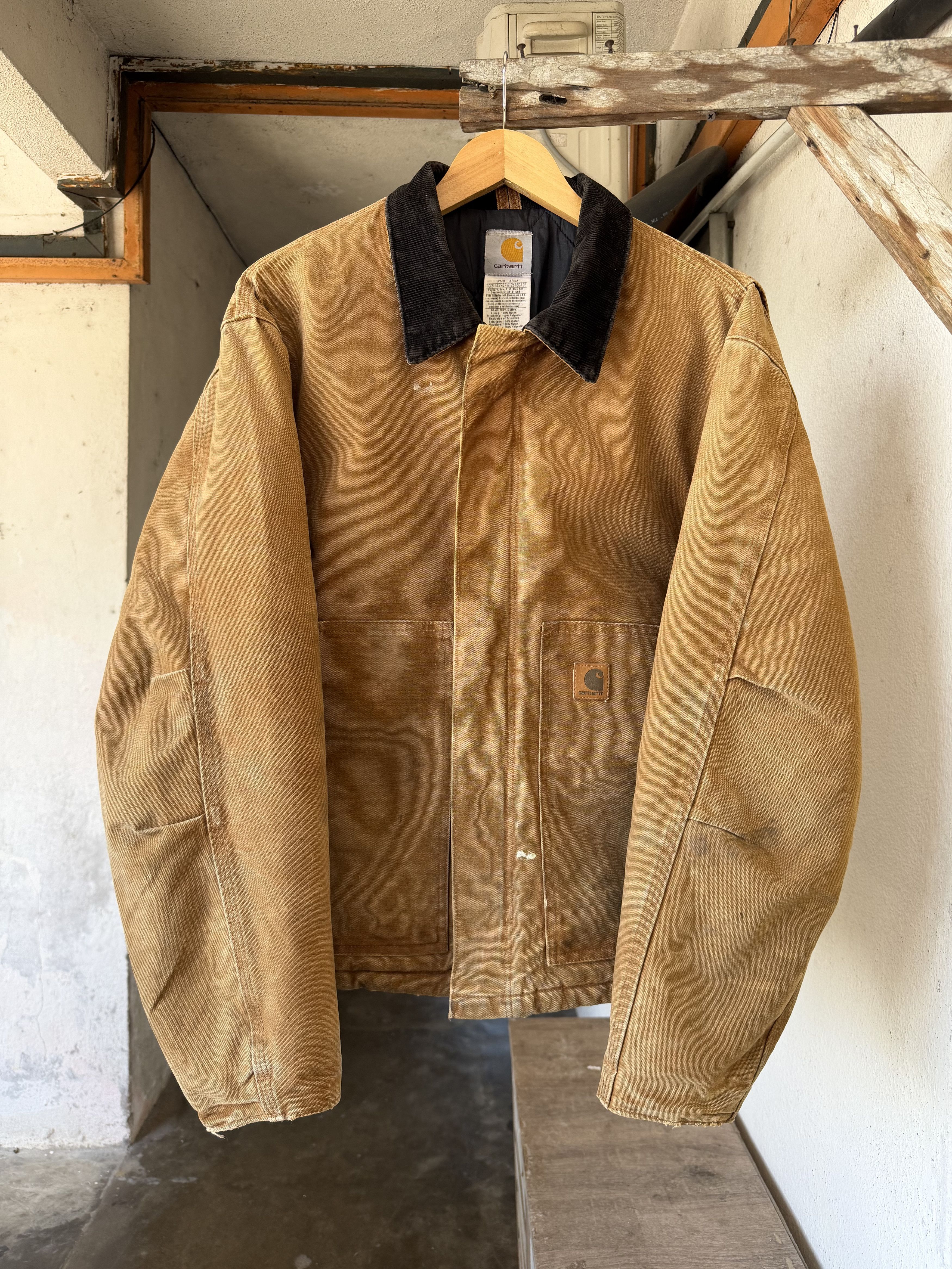 Carhartt Vintage Carhartt Distressed Detroit Zipper Jacket Size US L / EU 52-54 / 3 - 2 Thumbnail