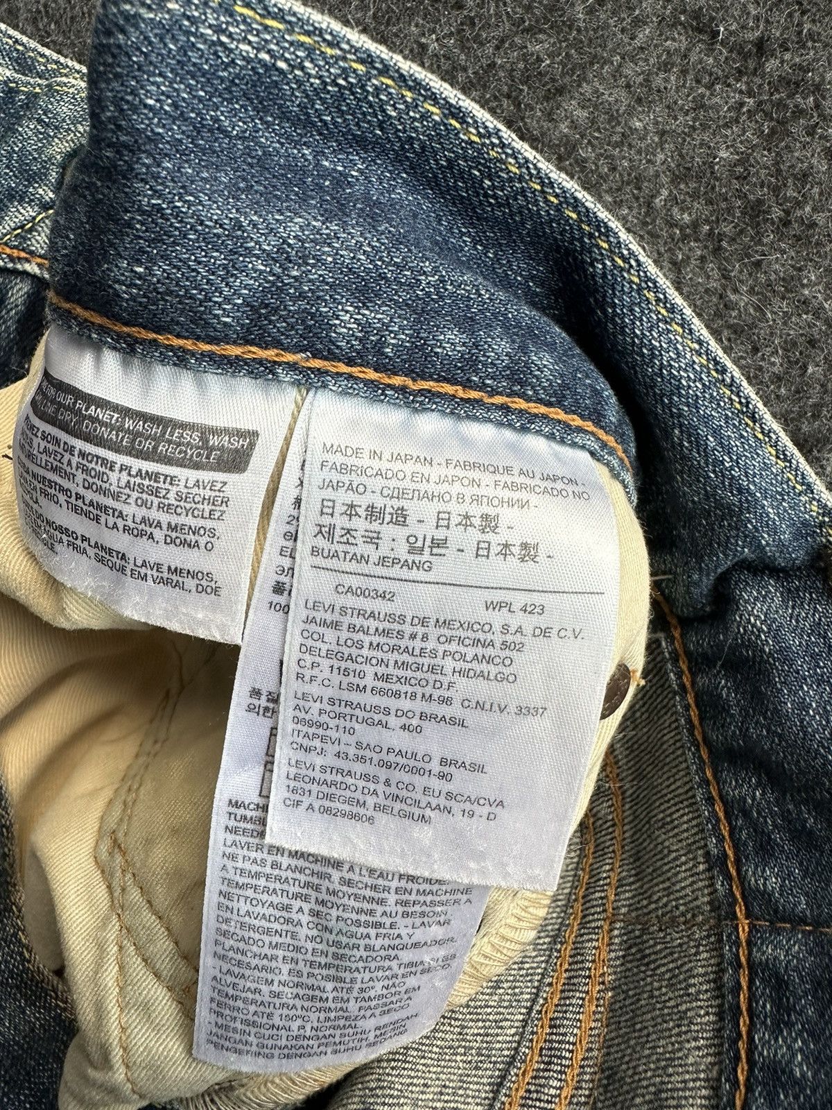 Levi's Levis 511 Selvedge Faded Washed Blue Denim 32x29 D489 Size US 32 / EU 48 - 18 Thumbnail