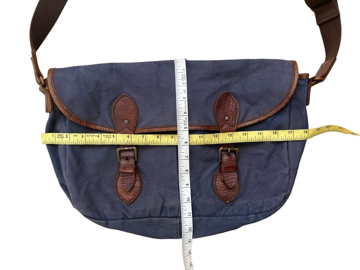 Japanese Brand Butler Verner Sails Japan Sun Faded Waxed Messenger Bag Size ONE SIZE - 6 Thumbnail