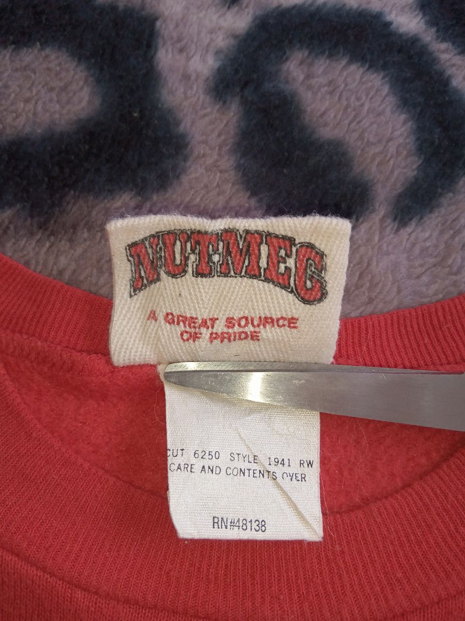 Nutmeg 49 Ers Vintage 80s Nutmeg Mills NFL Sweatshirt Size US XL / EU 56 / 4 - 11 Thumbnail