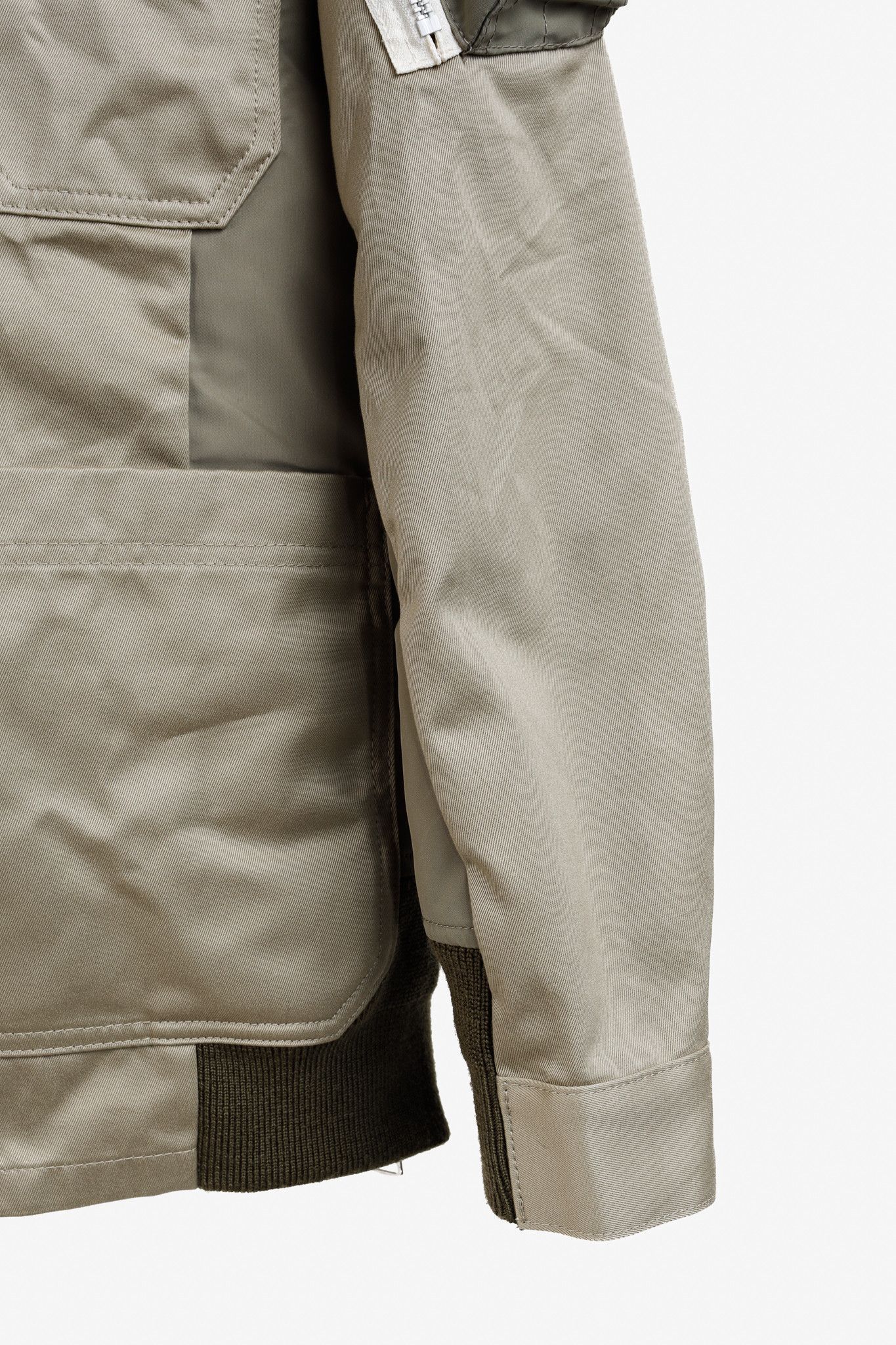 Sacai Sacai SS/24 Buttoned Long-Sleeved Brown Khaki Jacket Size US S / EU 44-46 / 1 - 5 Thumbnail