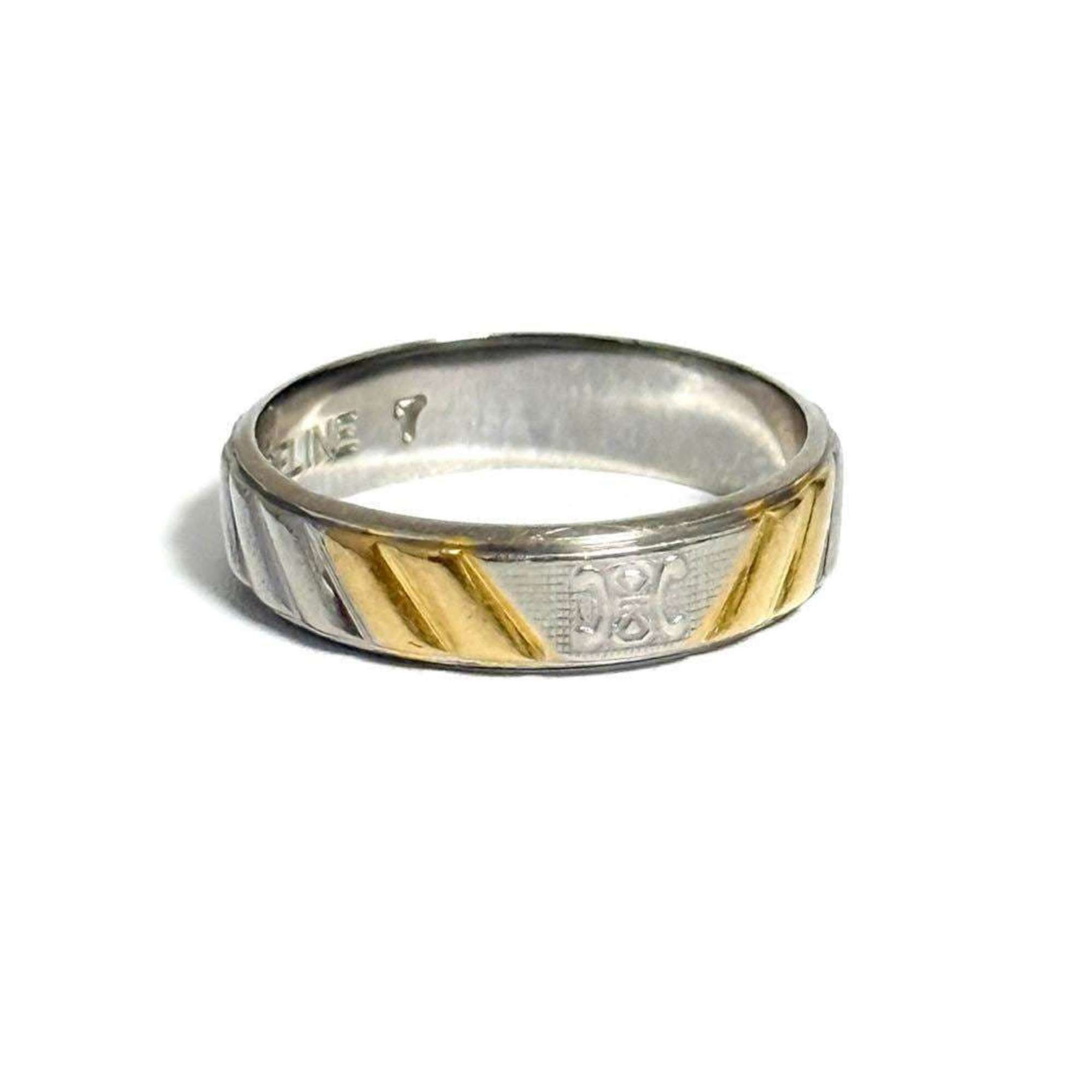 Celine Celine Men's Women's Triomphe Ring Platinum Size ONE SIZE - 1 Thumbnail