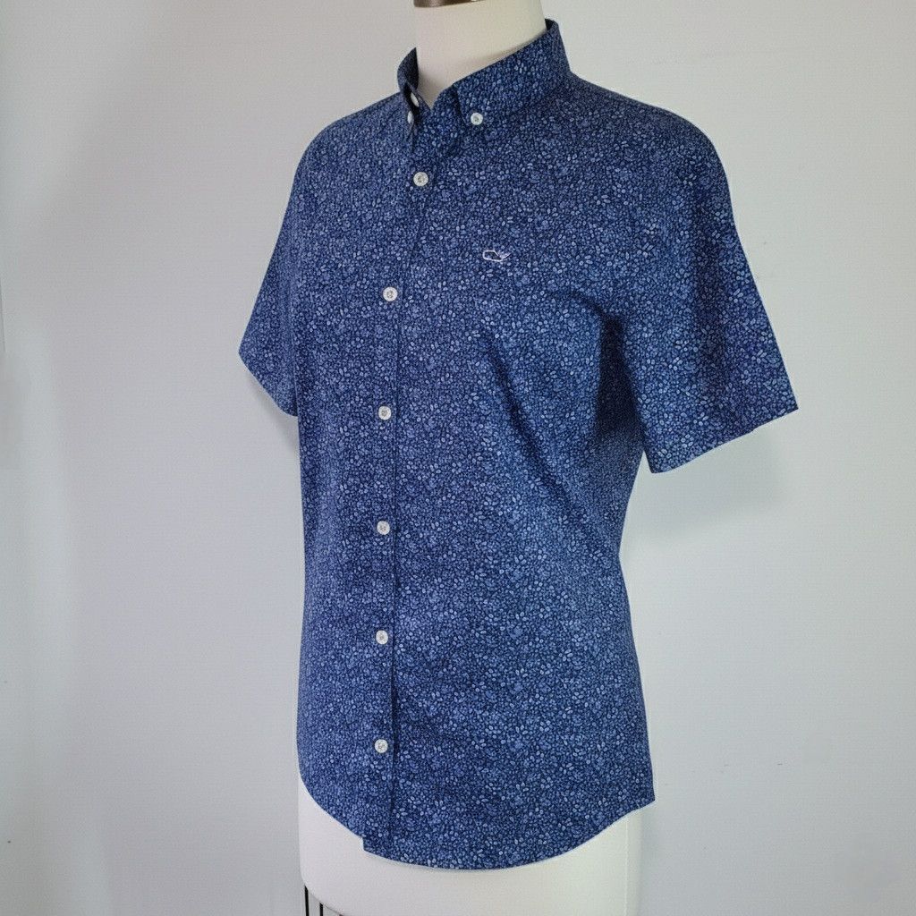 Vineyard Vines Vinyard Vines Youth XL/Women M Button Down Shirt Blue Floral Size M / US 6-8 / IT 42-44 - 2 Thumbnail