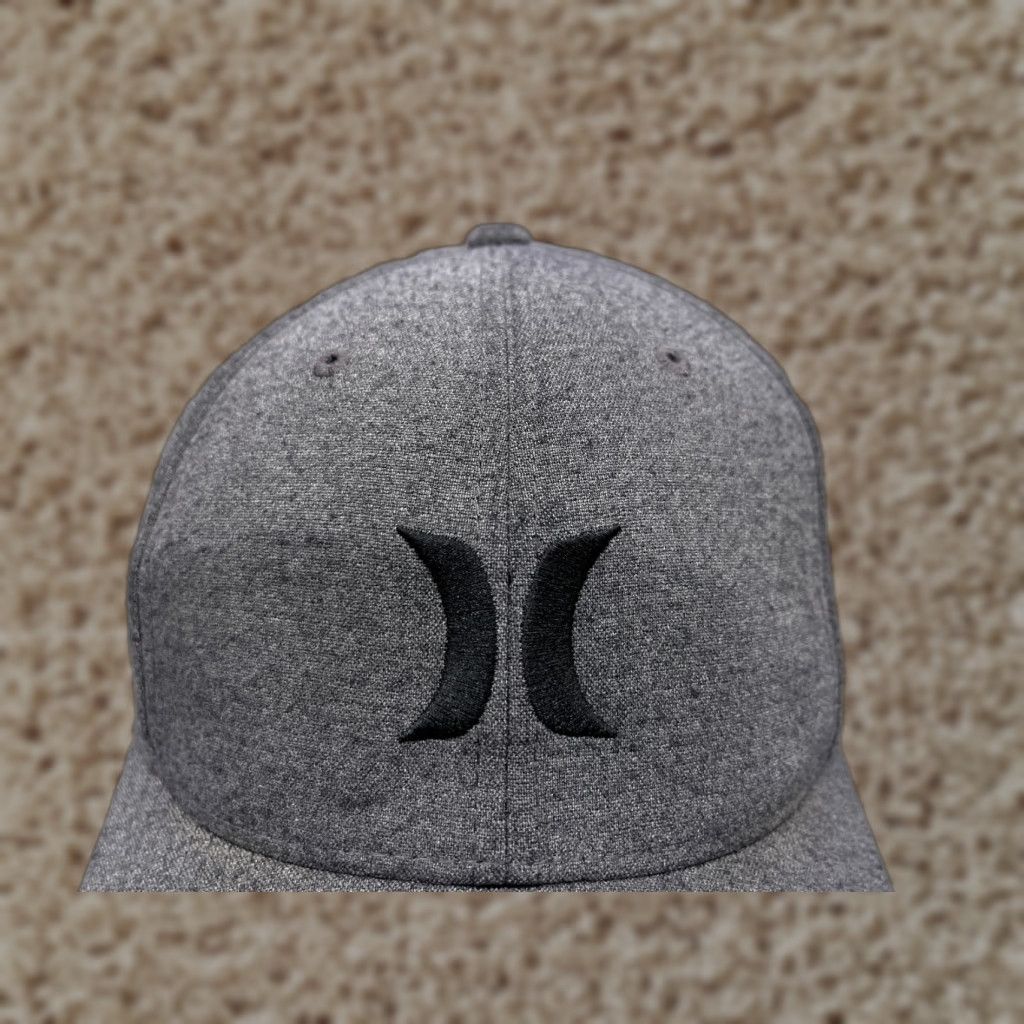 Hurley Hurley Hat Cap Fitted Adult XL Gray Polyester Blend Sp eed Flexfit Skate Mens Baseball Cap Beach Outdoor Casual Size ONE SIZE - 1 Thumbnail