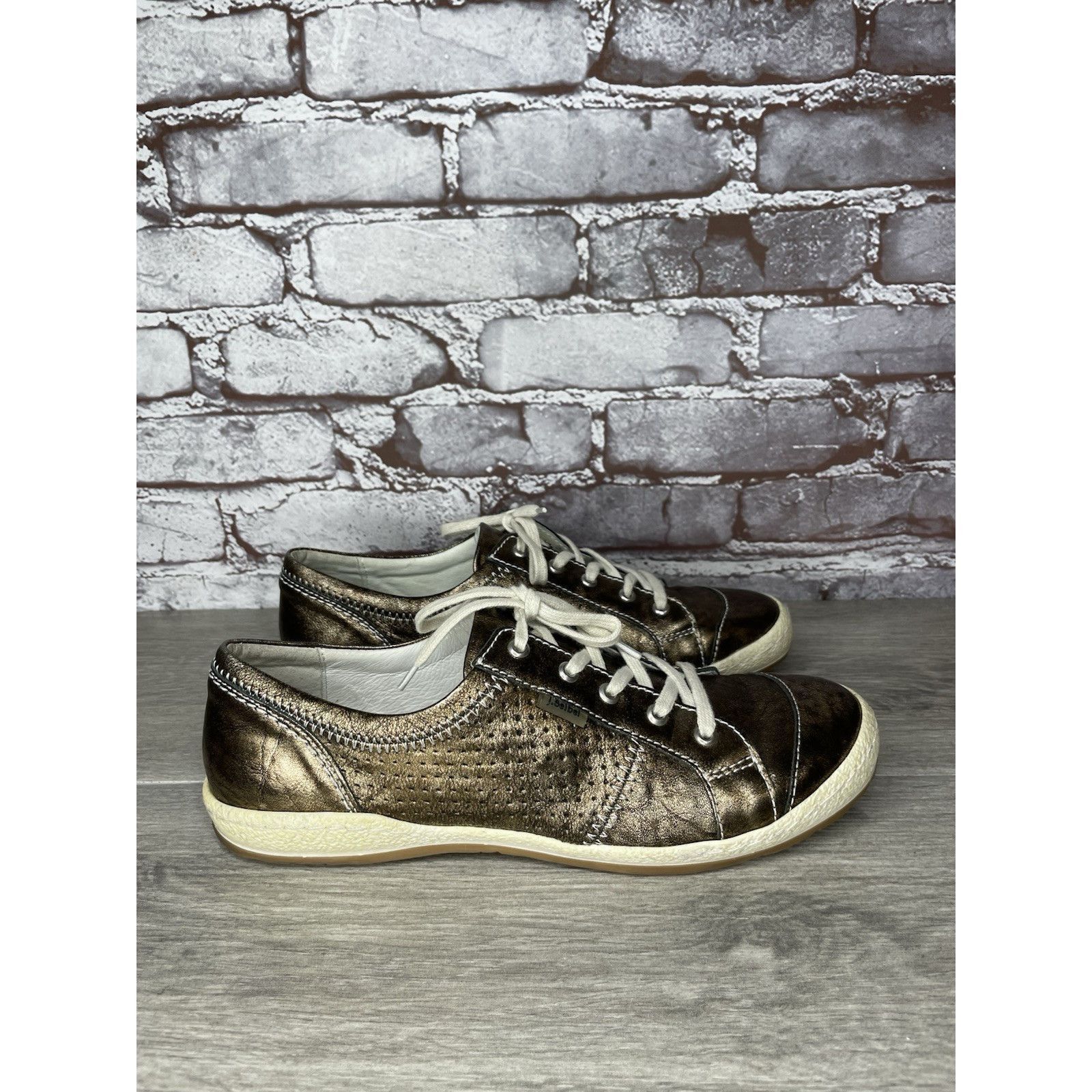 JOSEF SEIBAL Josef Seibel Comfort Metallic Silver Leather Casual Shoes Wo Size US 9.5 / IT 39.5 - 4 Thumbnail