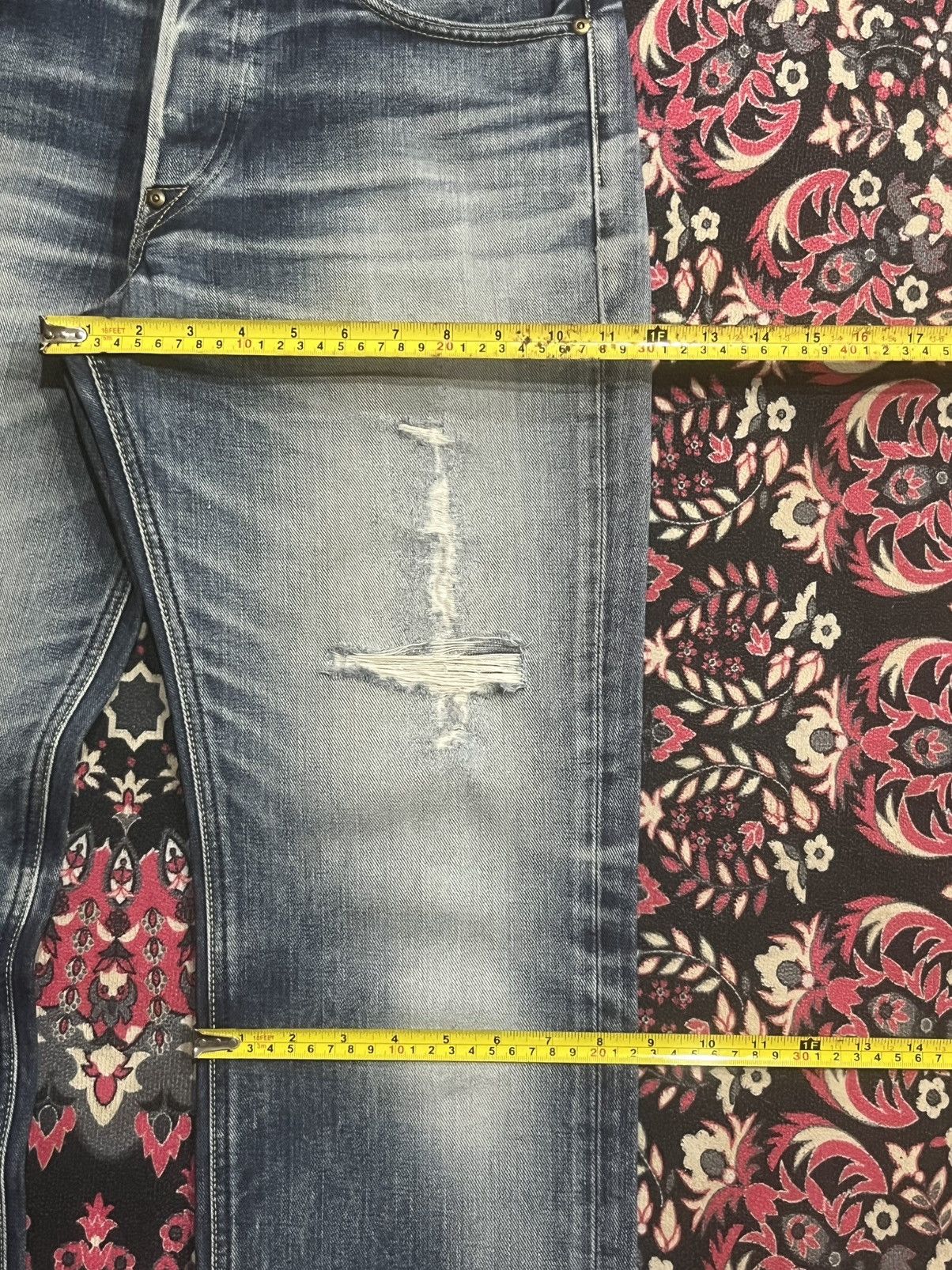 Vintage Vintage Lee Rider Japan Blue Faded Washed Distressed Jeans Size US 30 / EU 46 - 16 Thumbnail