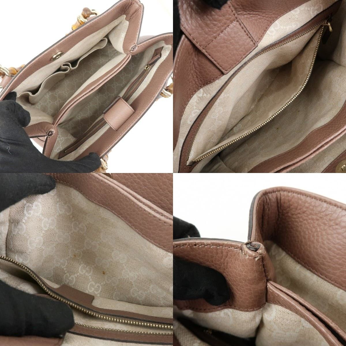 Gucci Gucci Bamboo Diana Leather Shoulder Bag Tan Size ONE SIZE - 7 Thumbnail