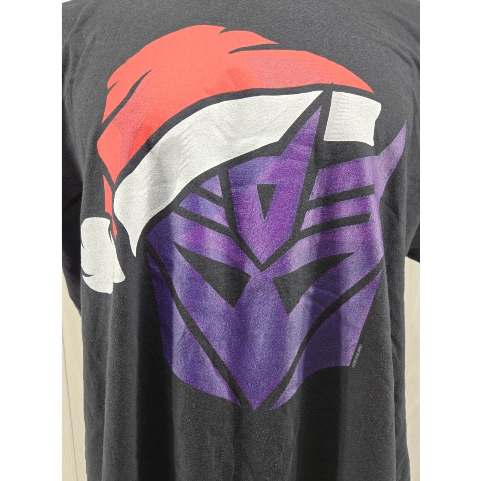Vintage VINTAGE Transformers T-Shirt Decepticon Logo Christmas Hat Black XL Size US XL / EU 56 / 4 - 2 Thumbnail
