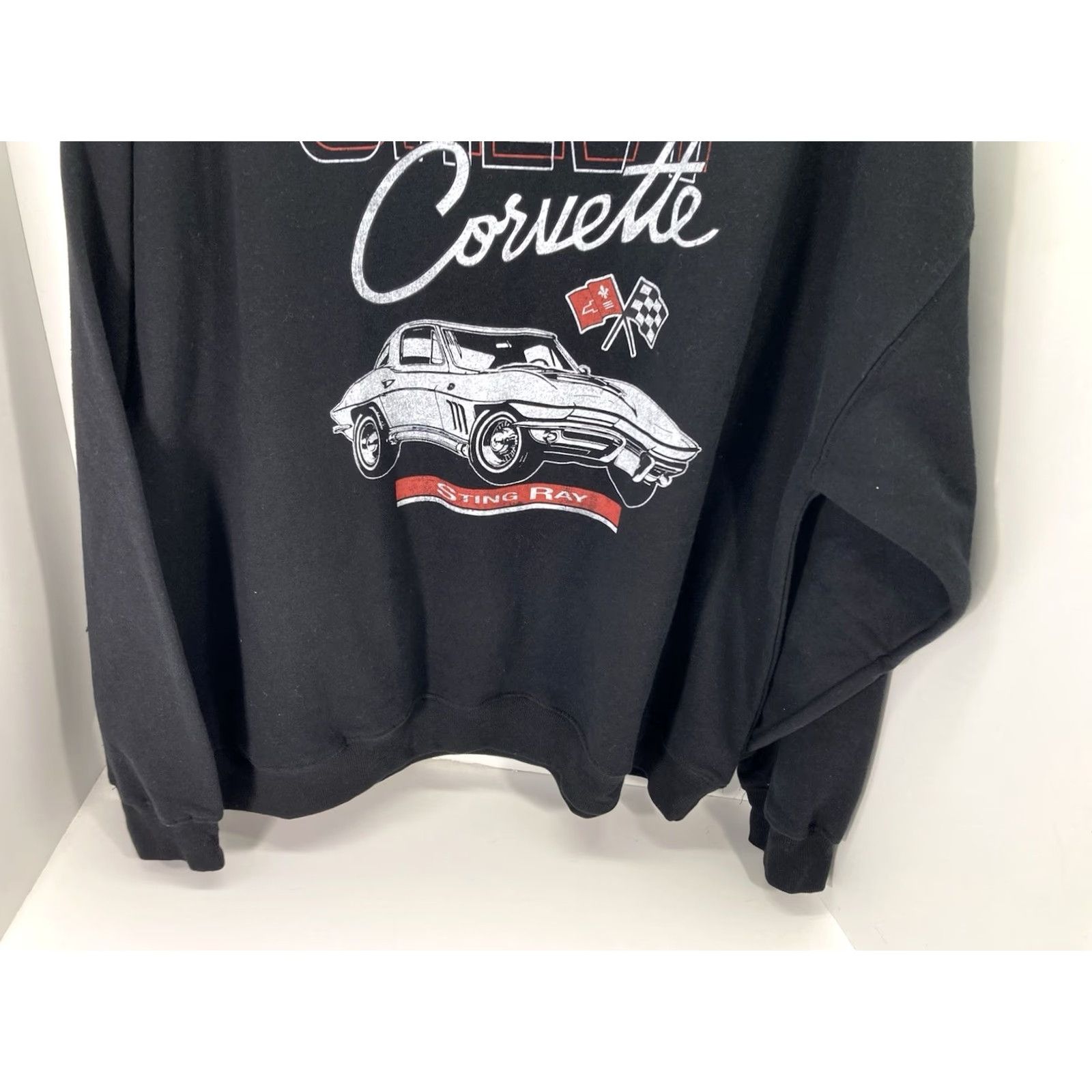 Vintage VINTAGE Corvette Sting Ray Sweatshirt Women XL Black Long Sleeve Crew Neck NWT Size XL / US 12-14 / IT 48-50 - 3 Thumbnail