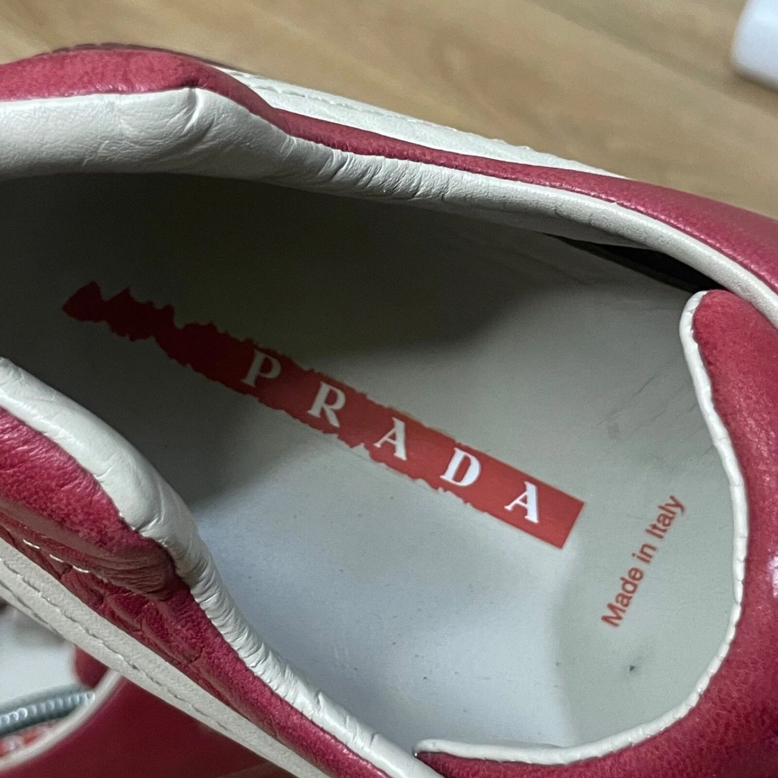 Prada PRADA Linea Rossa Shoes Leather Sneakers Low Top made italy Size US 10 / EU 43 - 15 Thumbnail