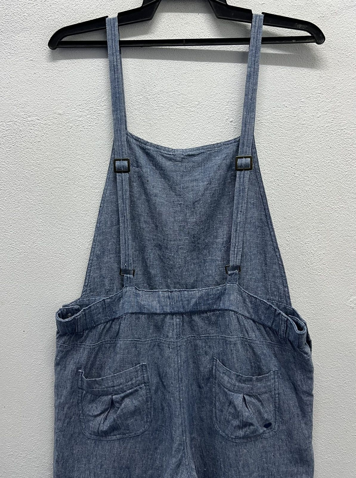 Vintage Lightweight Chambray Overalls – Linen Blend (Size L) Size US 35 - 4 Thumbnail