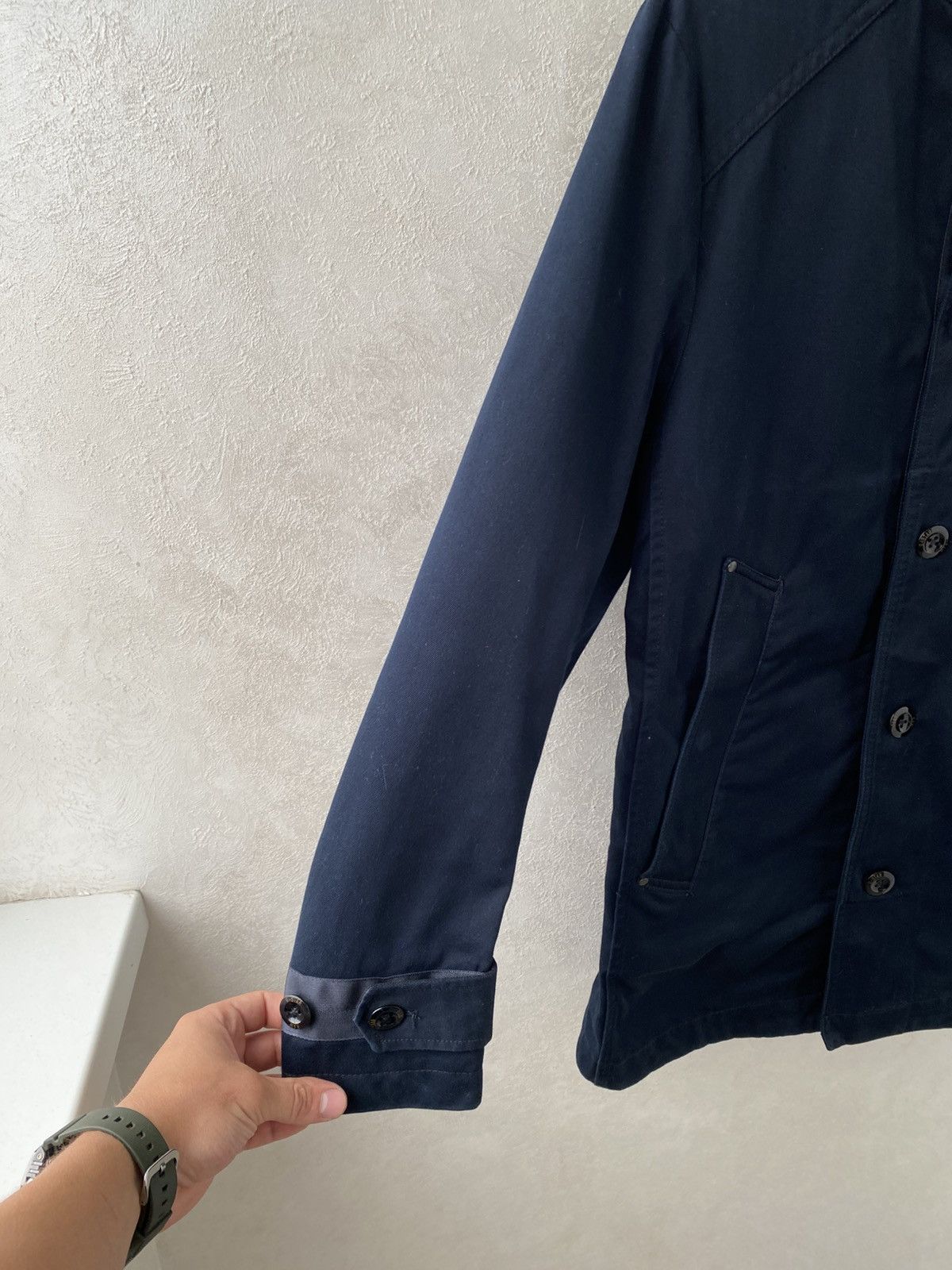 G-Star G-Star Raw Garber Navy Military Cotton Trench Coat Jacket Size US M / EU 48-50 / 2 - 6 Thumbnail
