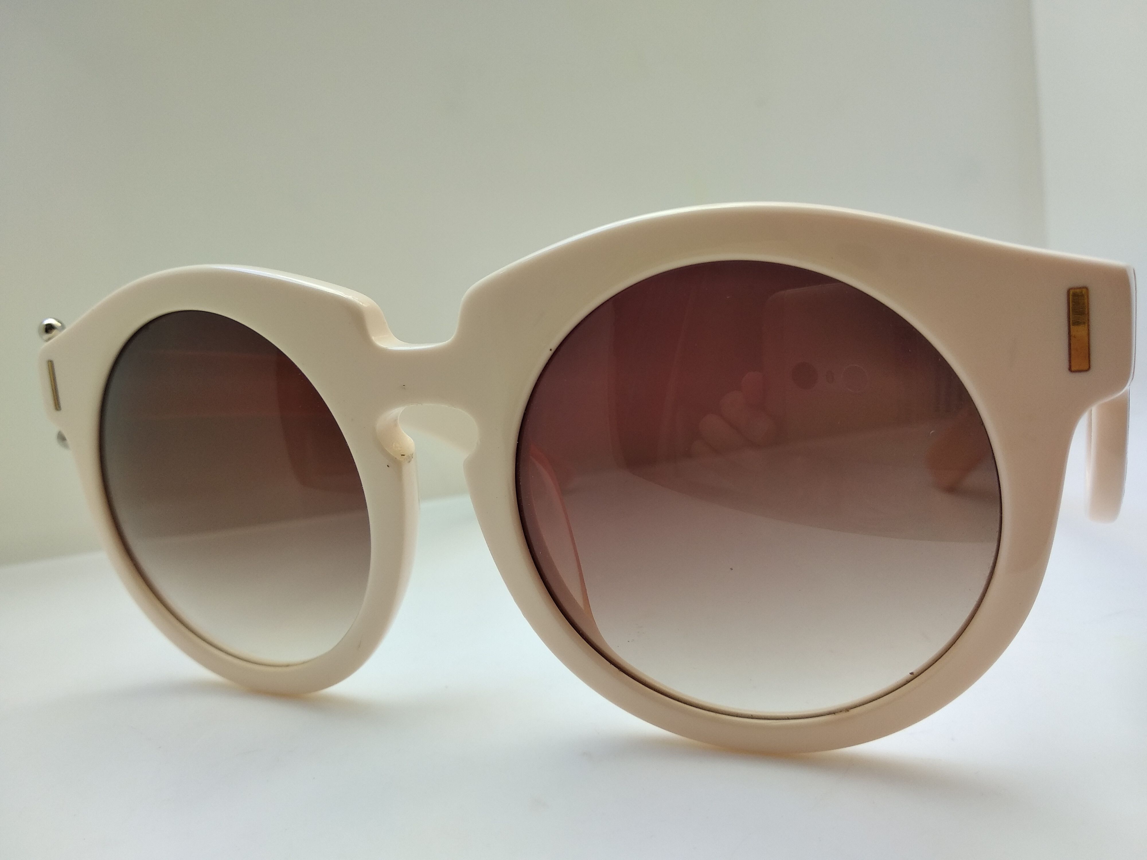 Grey Ant Grey Ant Ivory white Round Sunglasses Frame Size ONE SIZE - 3 Thumbnail