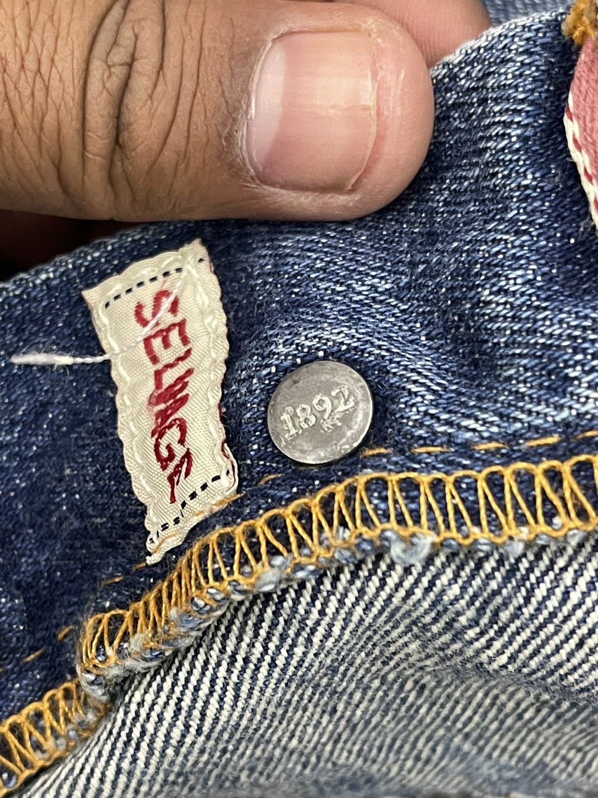 Vintage Vintage Ezra Fitch Salvage Denim Selvedge Size US 30 / EU 46 - 9 Thumbnail