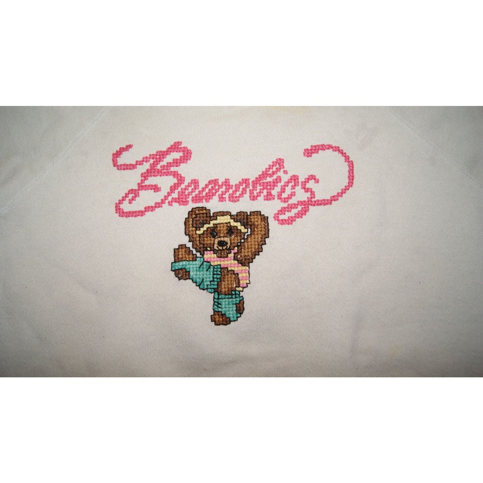 Vintage VTG Bearobics Script Bear Embroider Women M Sweatshirt USA Size M / US 6-8 / IT 42-44 - 3 Thumbnail