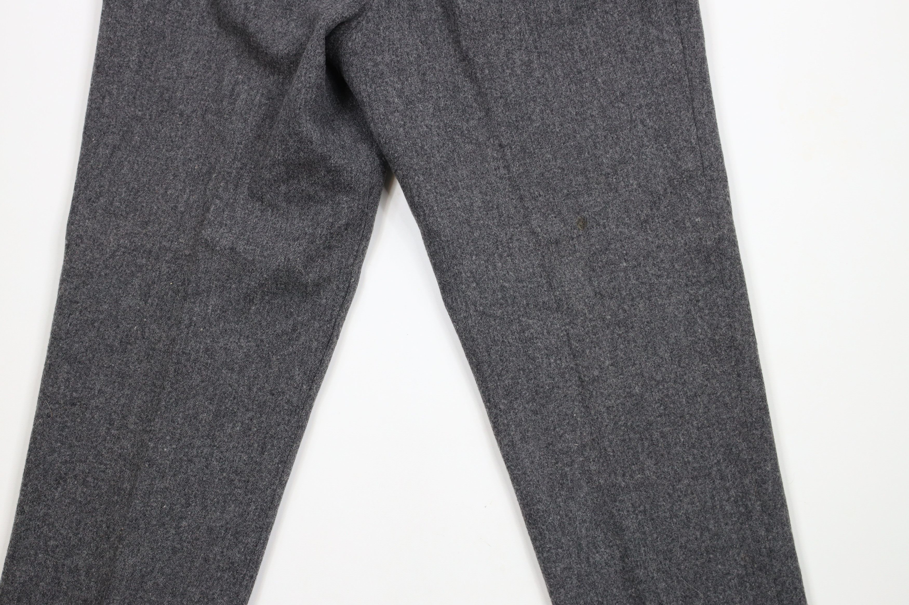 Vintage Vintage 90s Streetwear Wool Pleated Straight Leg Chino Pants Size 32" / US 10 / IT 46 - 9 Thumbnail