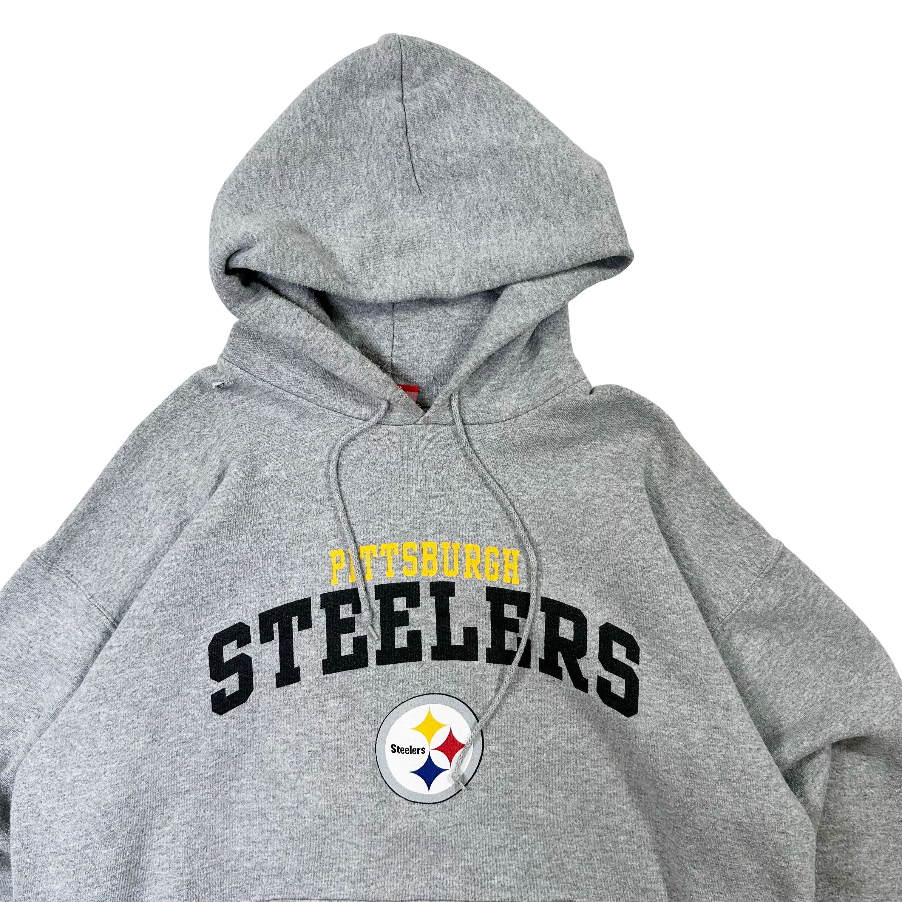 Vintage Vintage 00s Y2K Pittsburgh Steelers Spellout Graphic Hoodie Size US L / EU 52-54 / 3 - 2 Thumbnail