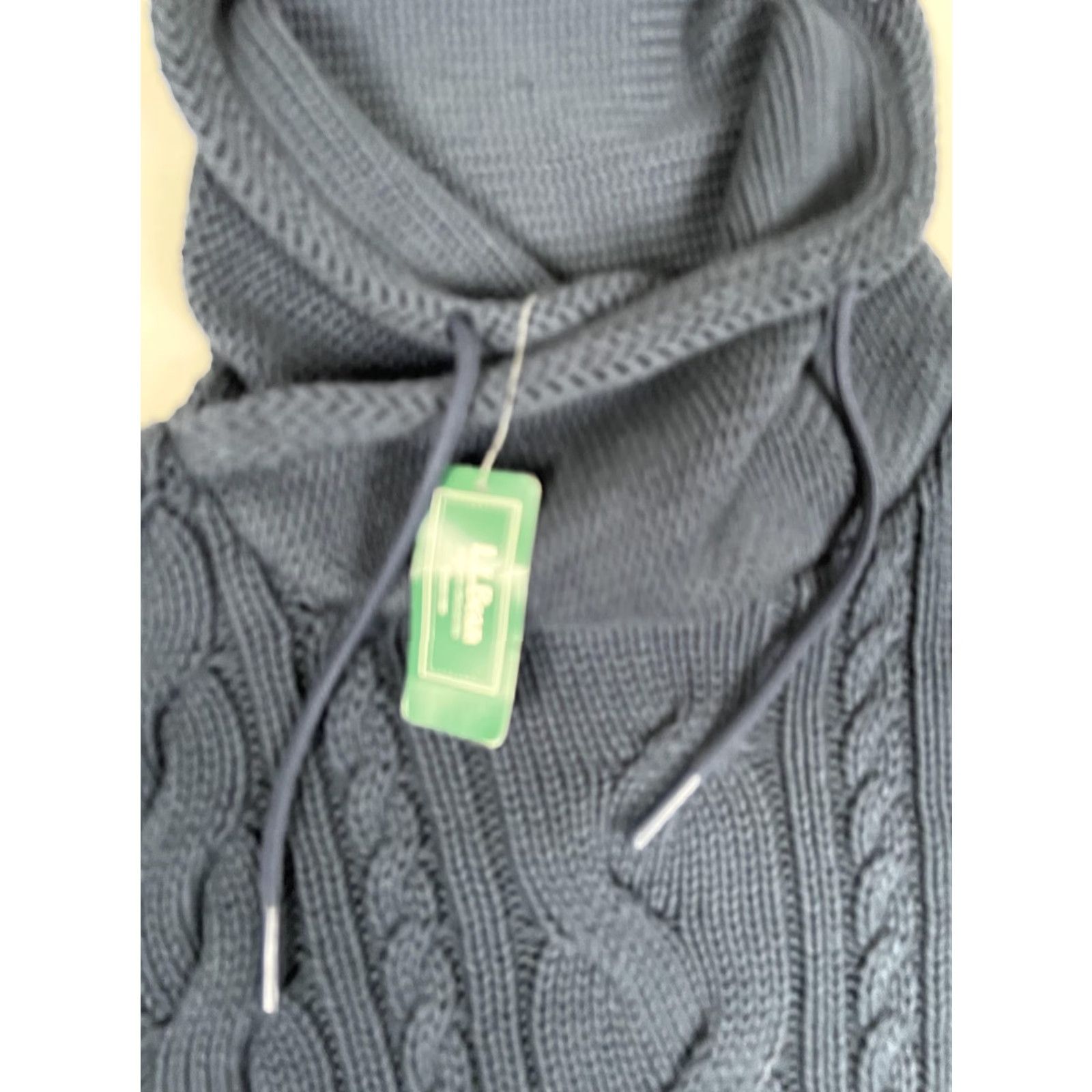 Vintage VINTAGE? (No) L.L. Bean Double L Cable Knit Cowl Neck Sweater Womens L Petite Blue Pullover Size L / US 10 / IT 46 - 4 Thumbnail