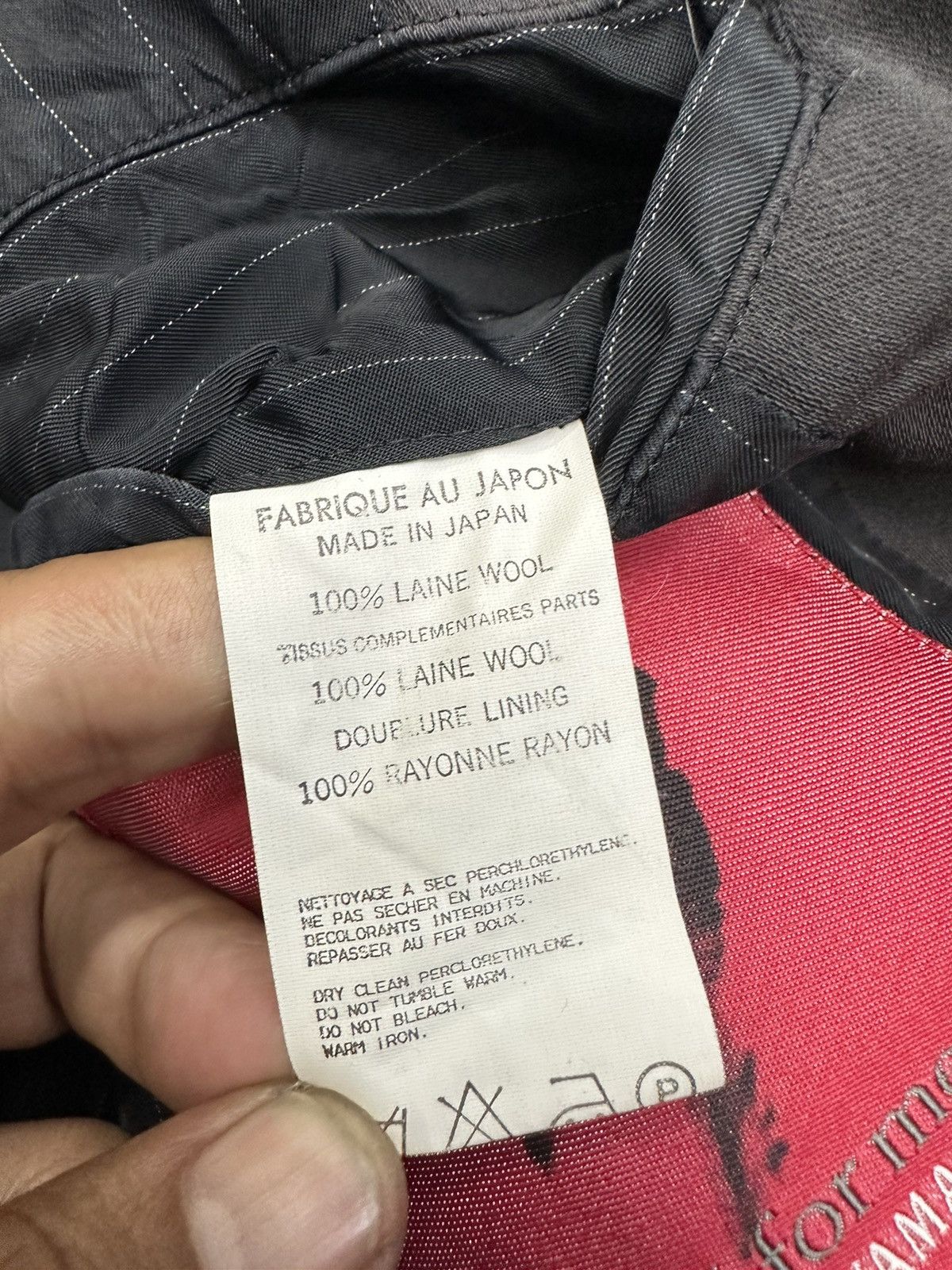 Designer × Y's for Men × Yohji Yamamoto Ys For Men Yohji Yamamoto Blazer Jacket MJ90 Size 36S - 11 Thumbnail