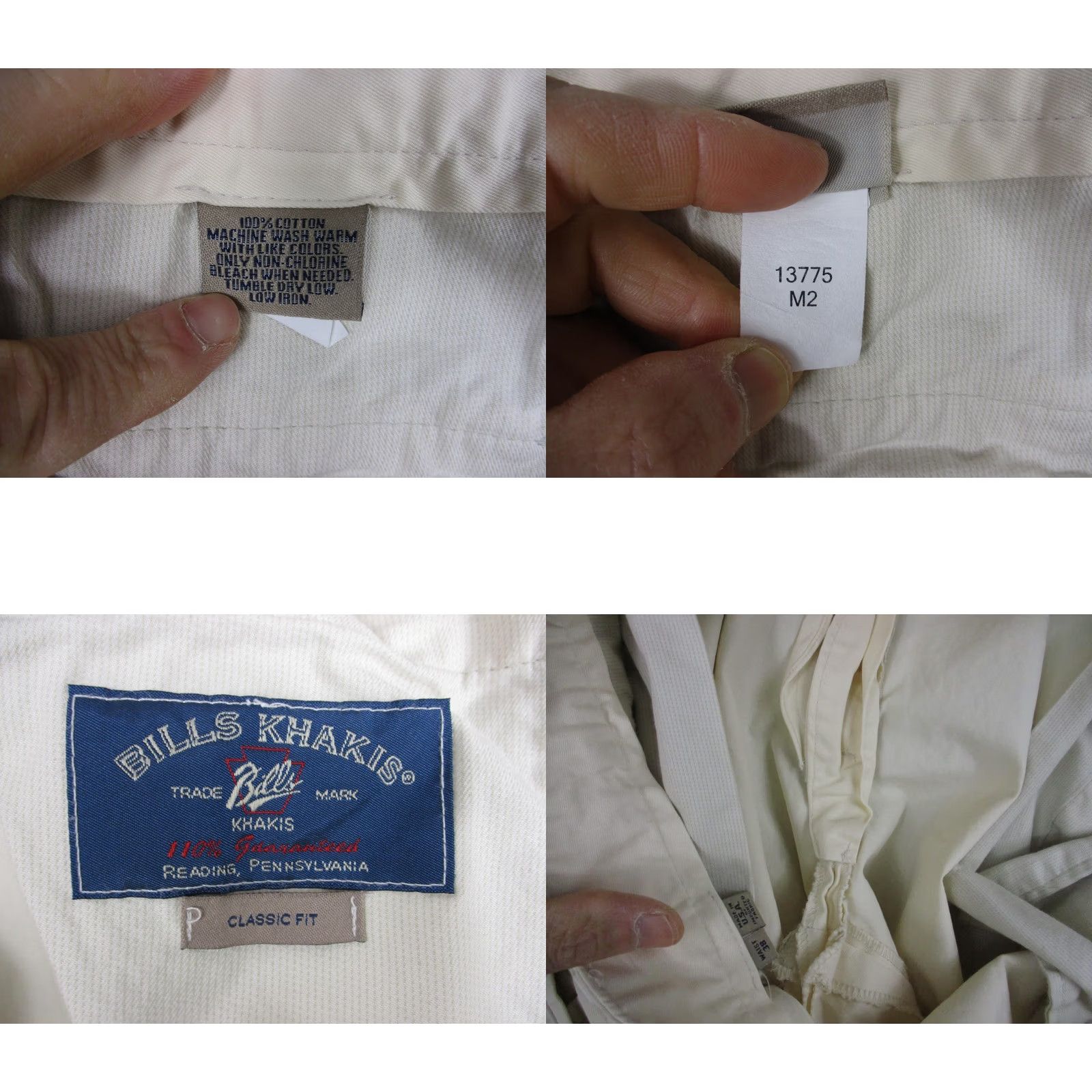Bills Khakis Bills Khakis M2 Pants Mens 38x27 Beige Flat Front Classic Fit Cotton Pockets Slit Back Buttons USA Size US 38 / EU 54 - 9 Thumbnail